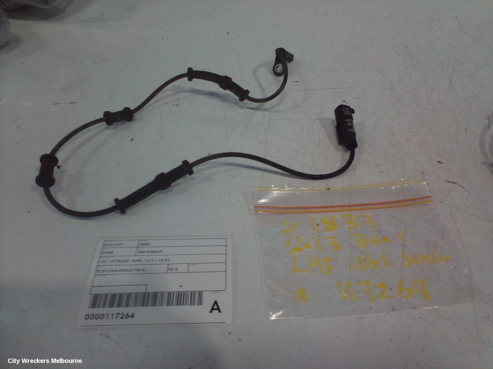 CHRYSLER 300C ABS SENSOR, LX2, LH FRONT, RWD, 12/2011 - 12/2021