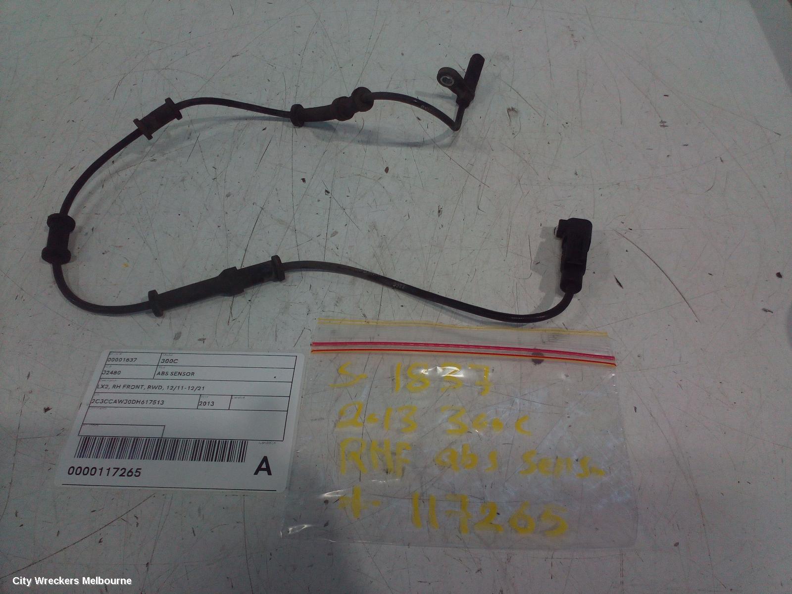 CHRYSLER 300C ABS SENSOR, LX2, RH FRONT, RWD, 12/2011 - 12/2021
