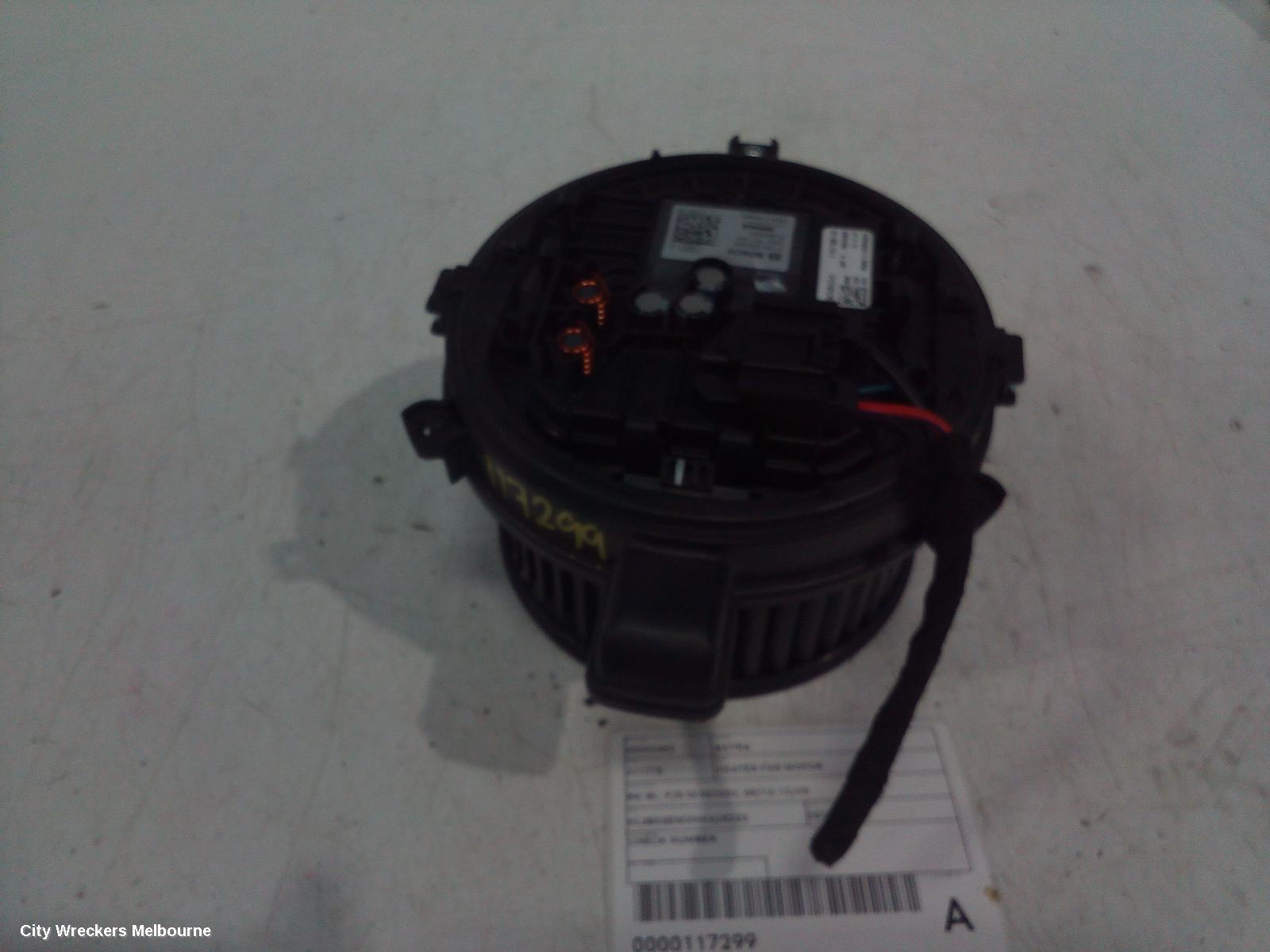 HOLDEN ASTRA HEATER FAN MOTOR, BK-BL, P/N DL952002, 09/2016 - 12/2020