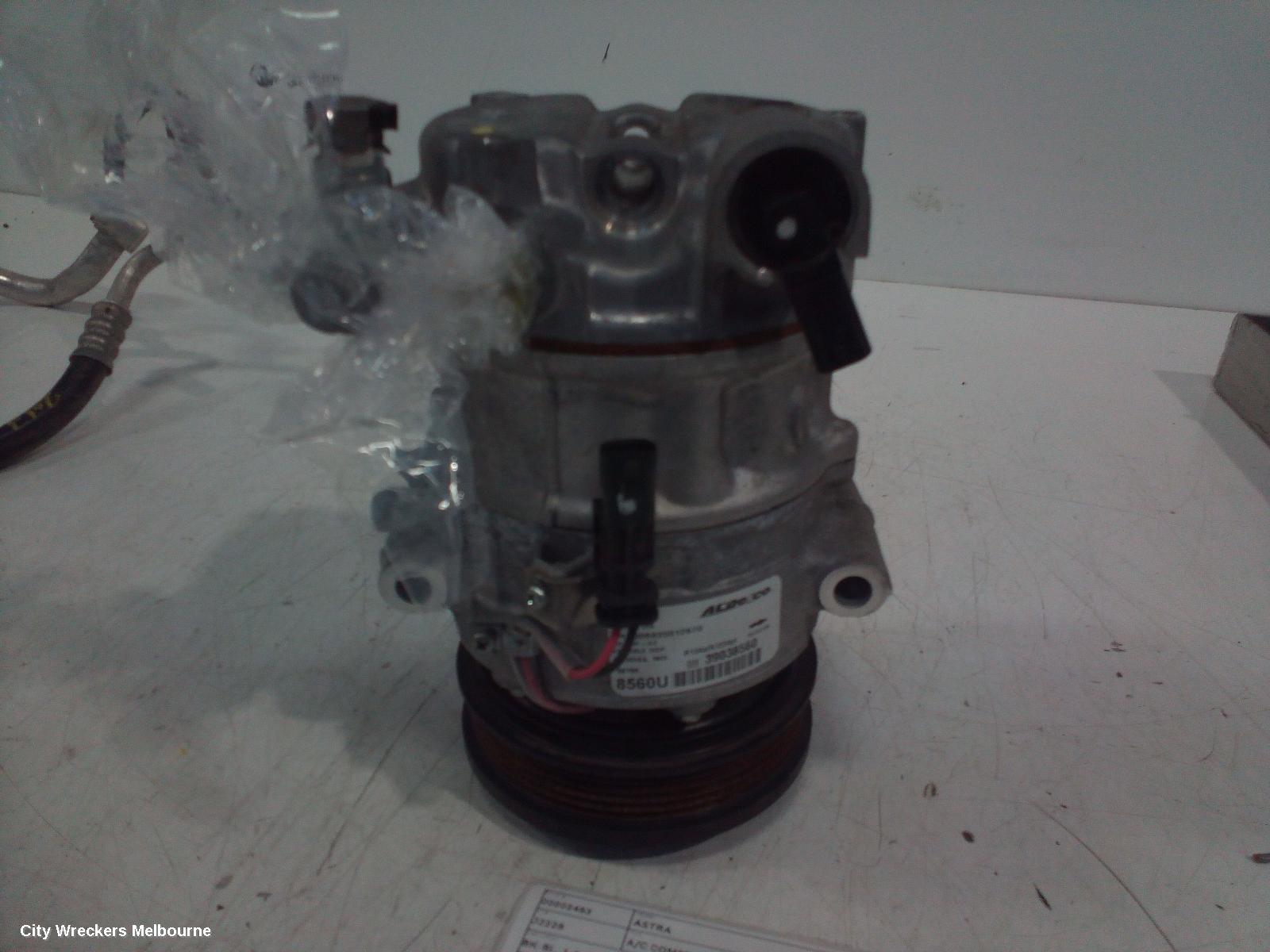 HOLDEN ASTRA A/C COMPRESSOR, BK-BL, 1.4, PETROL, 09/2016 - 12/2020