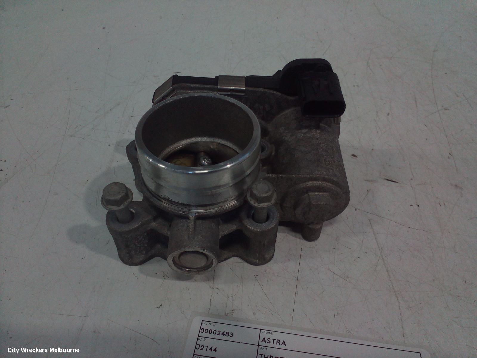 HOLDEN ASTRA THROTTLE BODY, 1.4, PETROL, BK-BL, 09/2016 - 12/2020