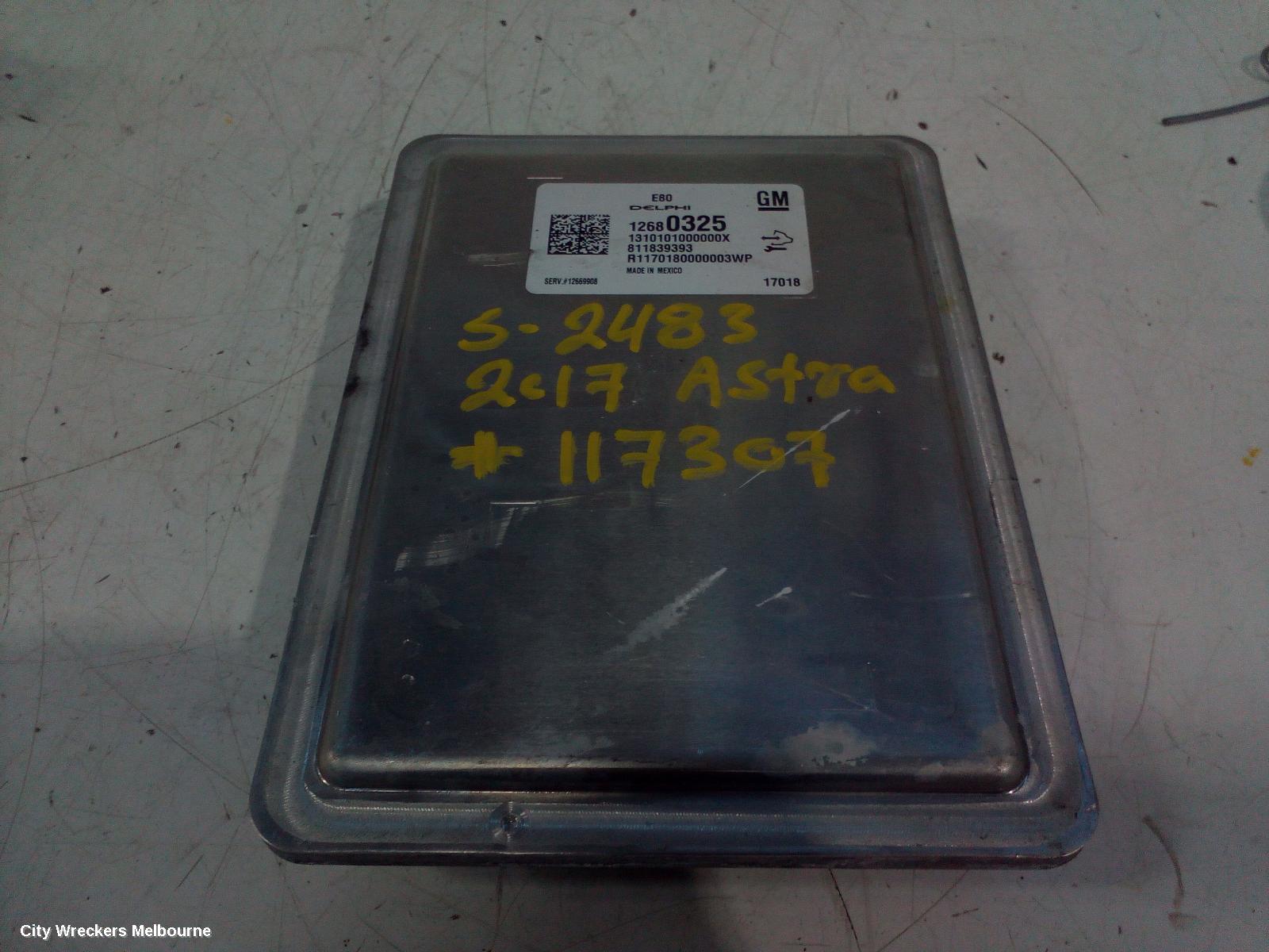 HOLDEN ASTRA ECU, ENGINE ECU, 1.4, PETROL, ECU ONLY, BK, 09/2016 ONWARDS