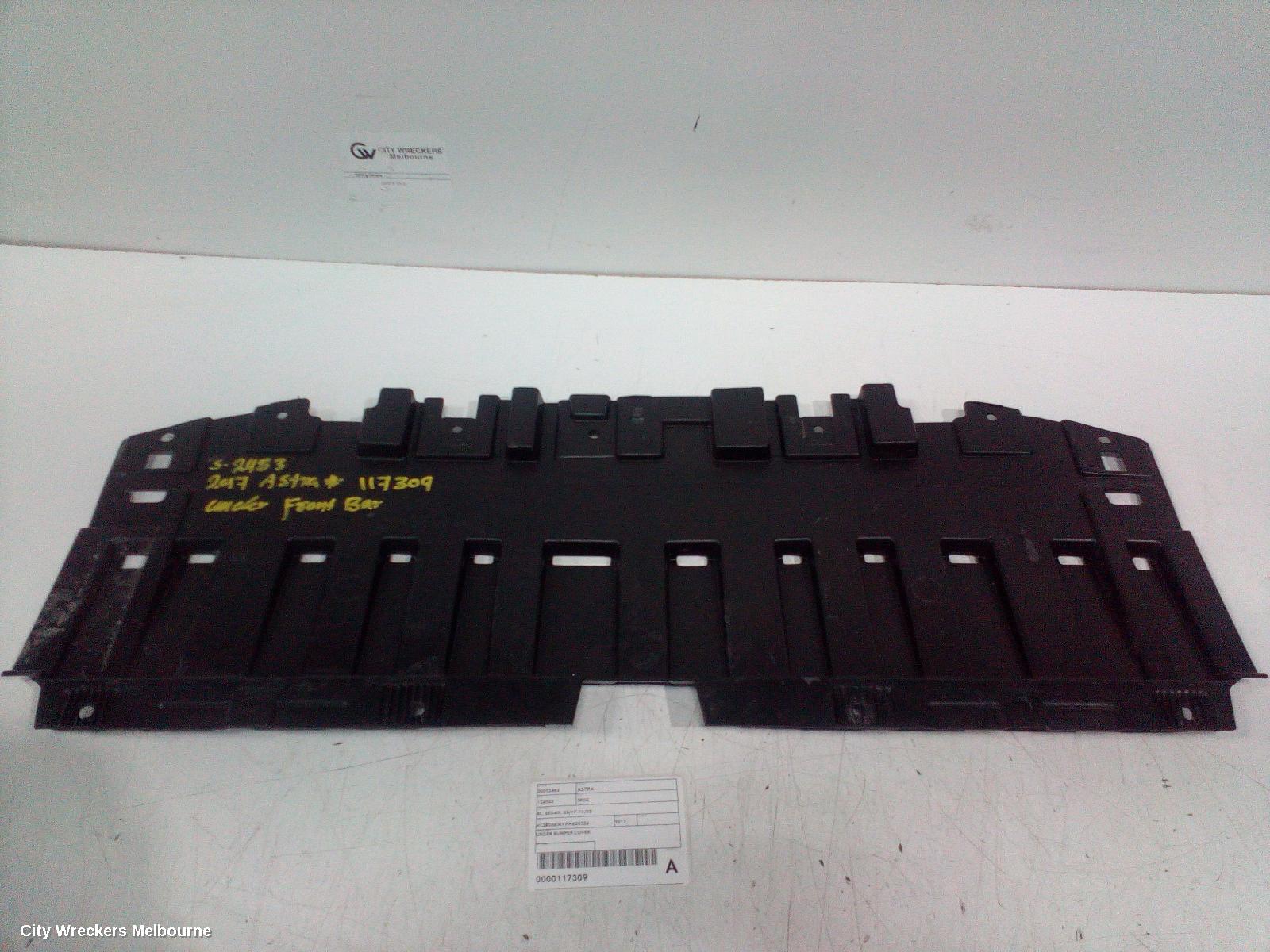 HOLDEN ASTRA, BL, SEDAN, 05/2017 - 12/2020, UNDER BUMPER COVER: 117309
