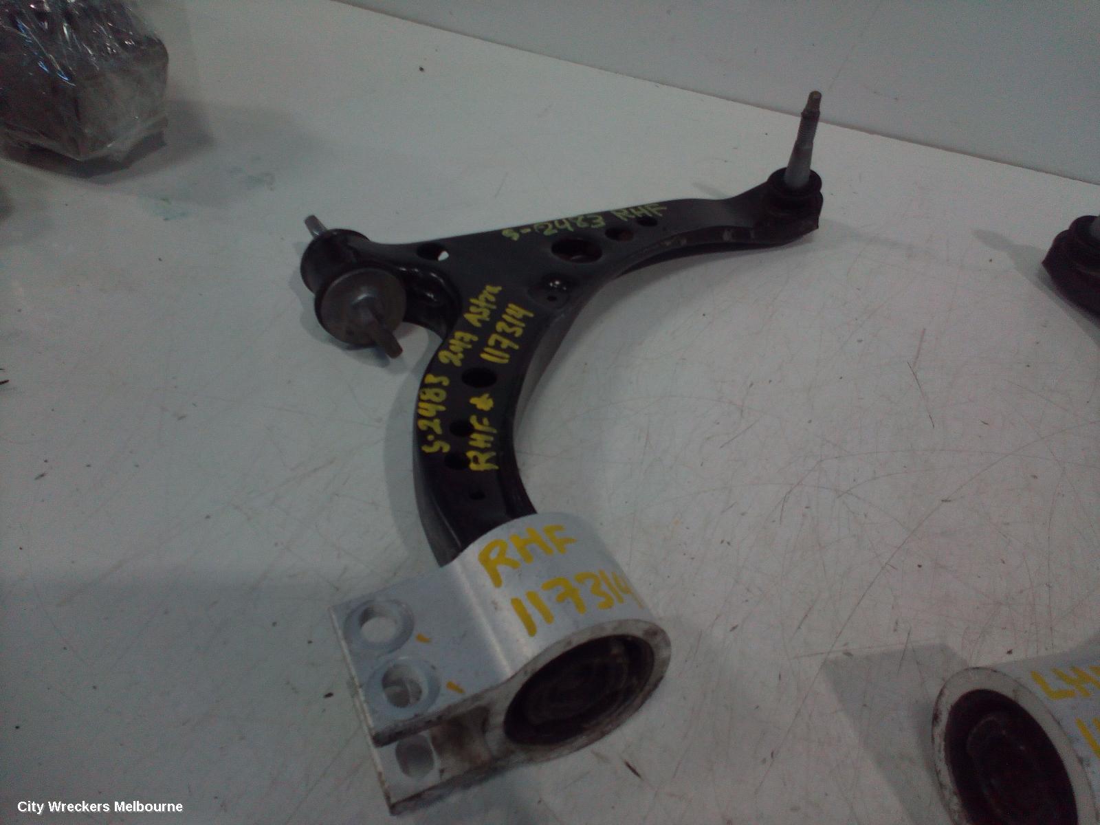 HOLDEN ASTRA RIGHT FRONT LOWER CONTROL ARM, BL, SEDAN, 05/2017 - 12/2020