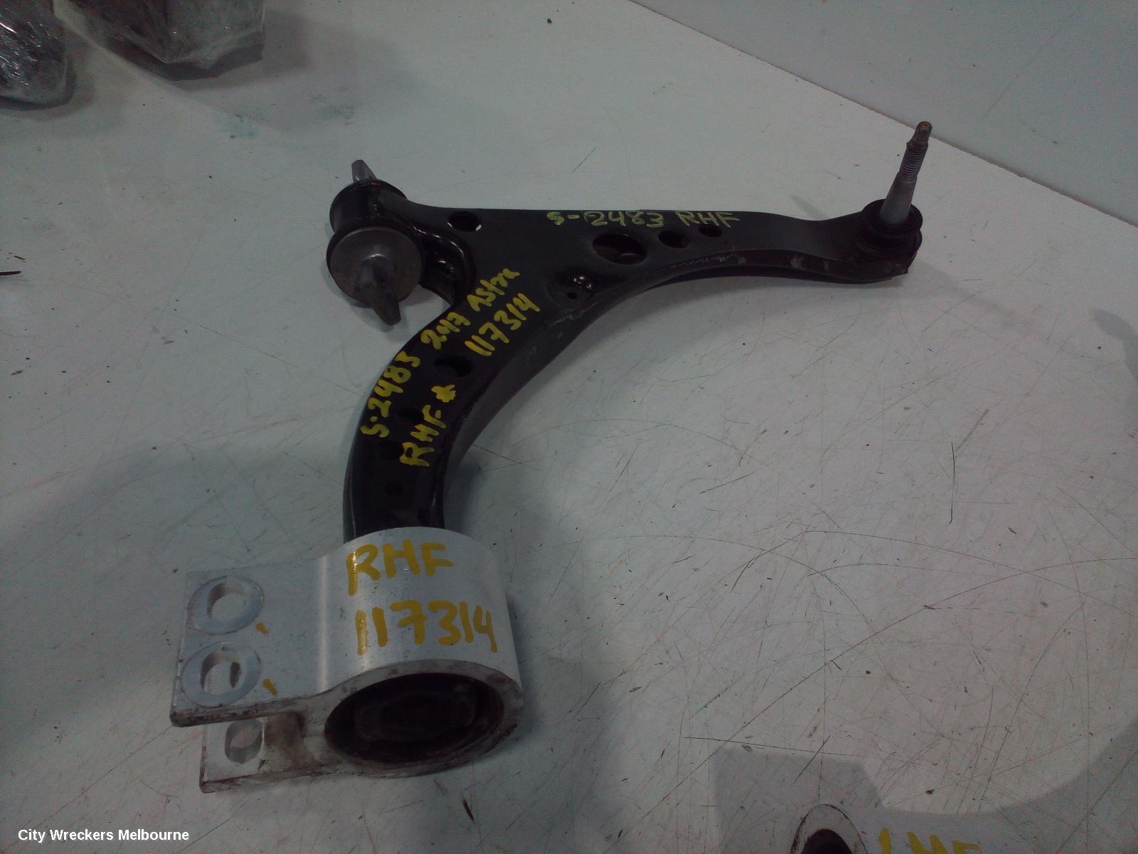 HOLDEN ASTRA RIGHT FRONT LOWER CONTROL ARM, BL, SEDAN, 05/2017 - 12/2020
