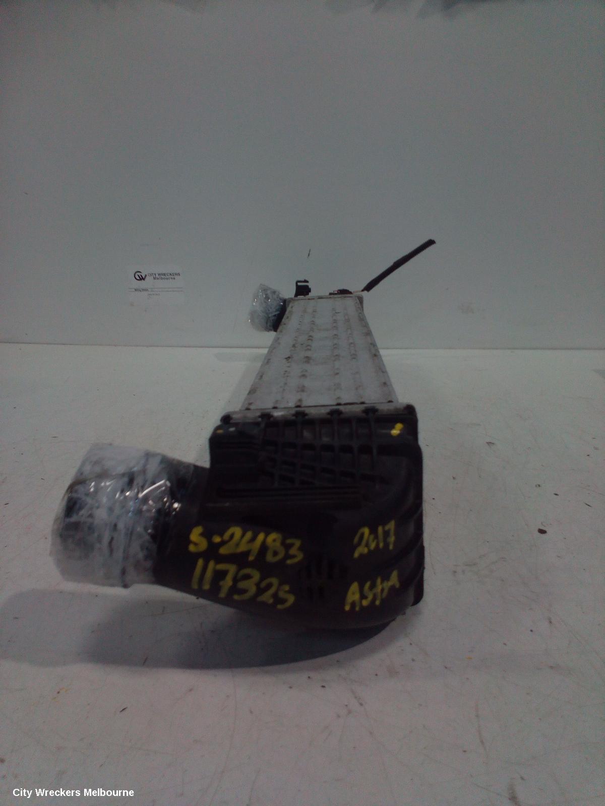 HOLDEN ASTRA INTERCOOLER, PETROL, 1.4, BK-BL, 09/2016 - 12/2020