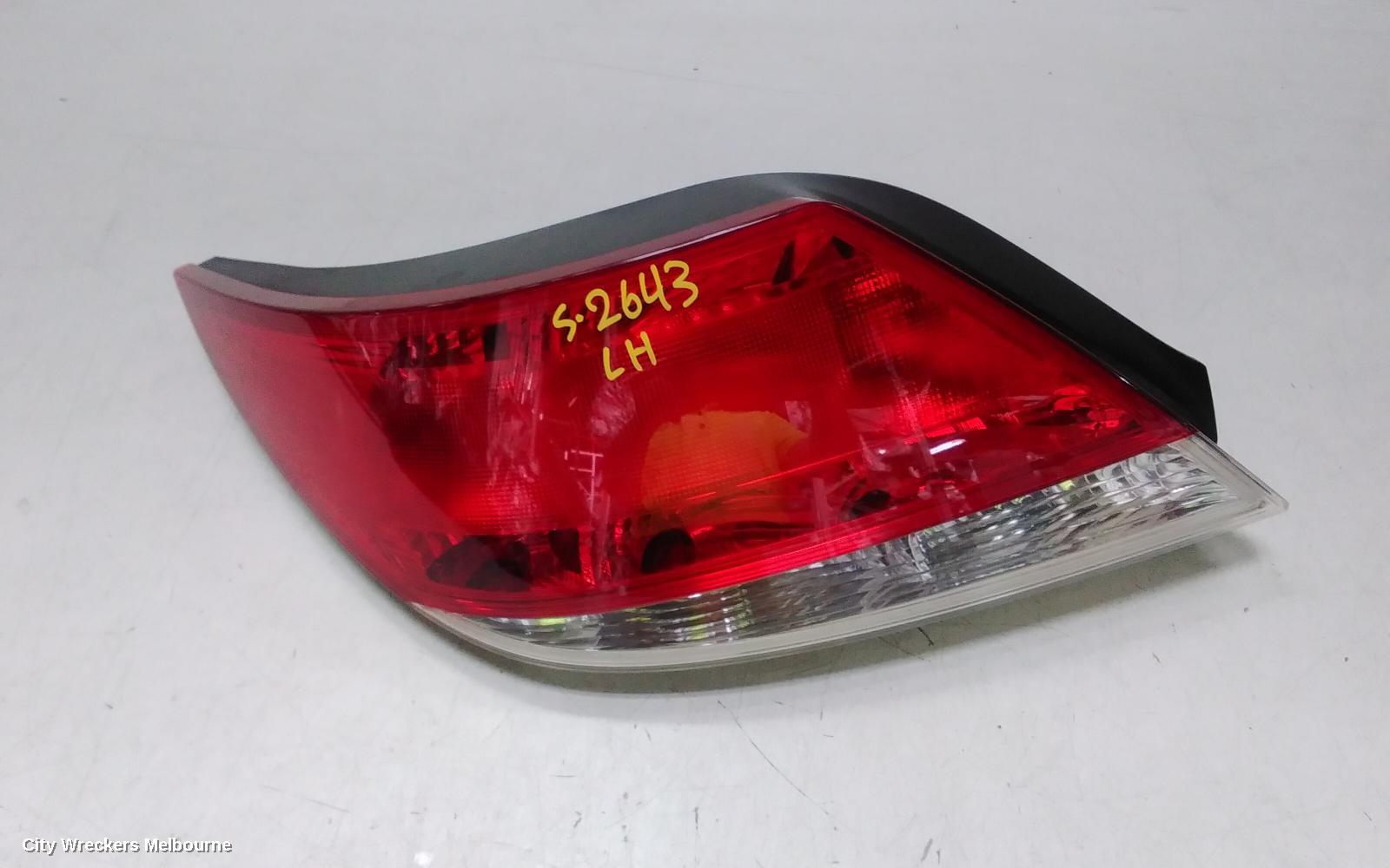 HOLDEN ASTRA LEFT TAILLIGHT, AH, CABRIO, 11/2006 - 08/2009