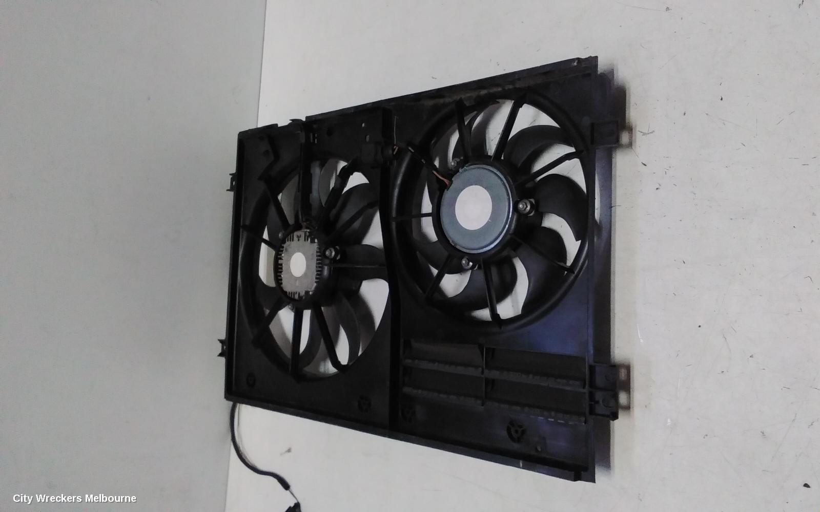 VOLKSWAGEN GOLF FAN, DUAL FAN ASSY, 1.6/2.0, DIESEL, CAYC/CBAB/CBBB/CBDB CODE, GEN 6, 10/2008 - 03/2013