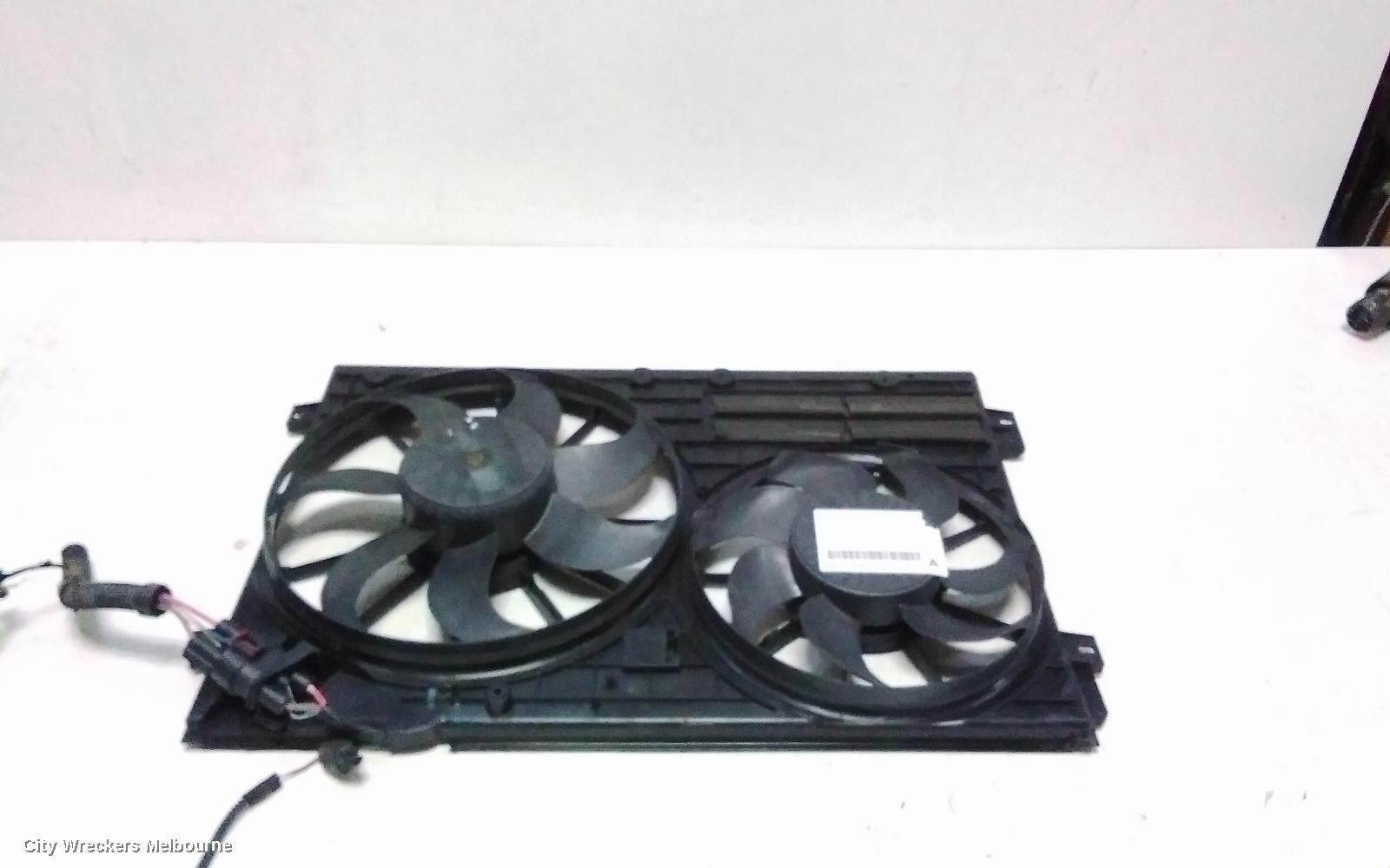 VOLKSWAGEN GOLF FAN, DUAL FAN ASSY, 1.6/2.0, DIESEL, CAYC/CBAB/CBBB/CBDB CODE, GEN 6, 10/2008 - 03/2013