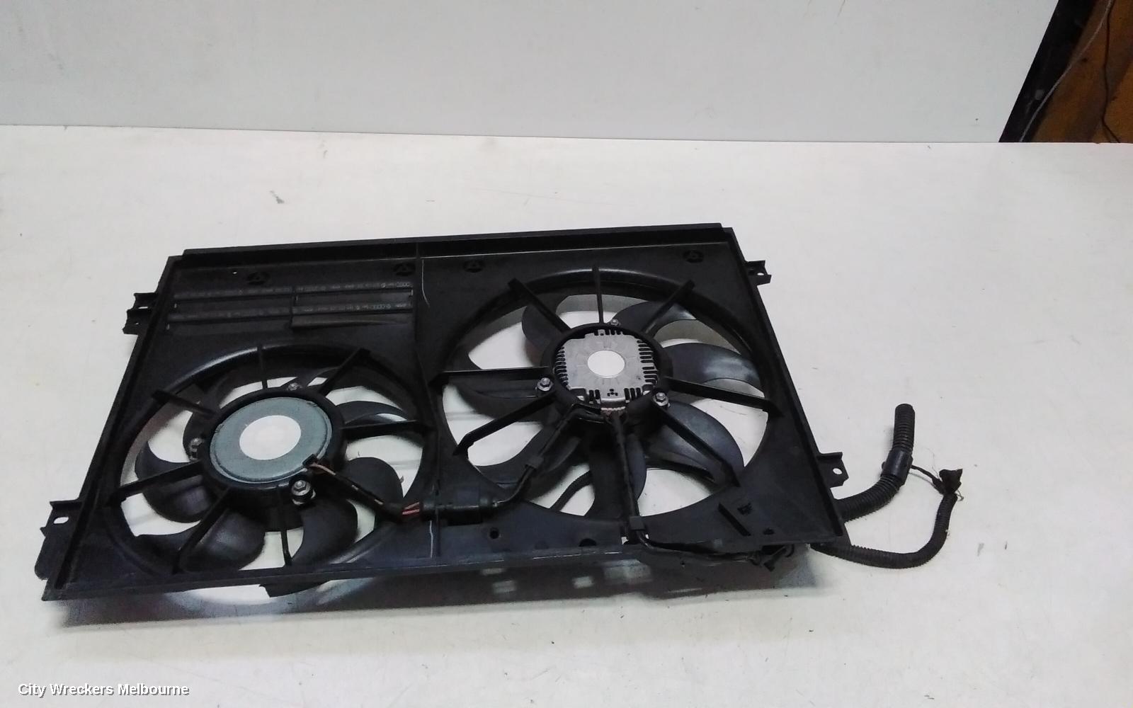 VOLKSWAGEN GOLF FAN, DUAL FAN ASSY, 1.6/2.0, DIESEL, CAYC/CBAB/CBBB/CBDB CODE, GEN 6, 10/2008 - 03/2013