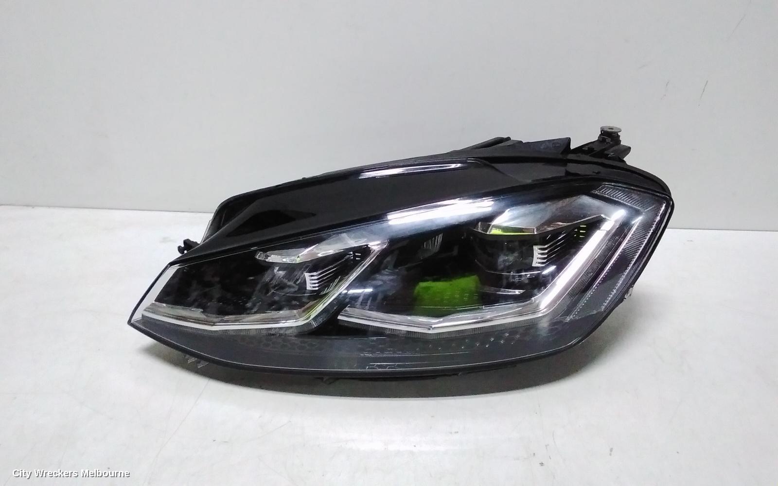VOLKSWAGEN GOLF LEFT HEADLAMP, GEN 7, HIGHLINE/R LINE, LED TYPE, 03/2017 - 08/2020