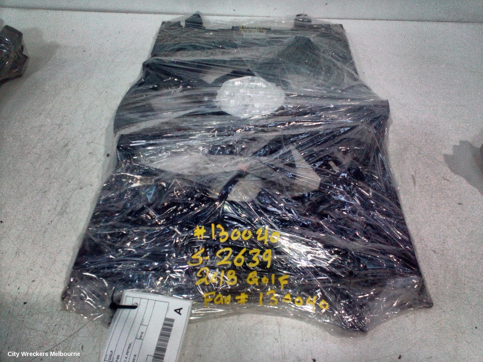 VOLKSWAGEN GOLF FAN, SINGLE FAN ASSY, 1.4, PETROL, CXSA/CHPA/CMBA/CZCA/CZDA/CPTA CODE, 400W (MAGNA), GEN 7, 12/2012 - 08/2020