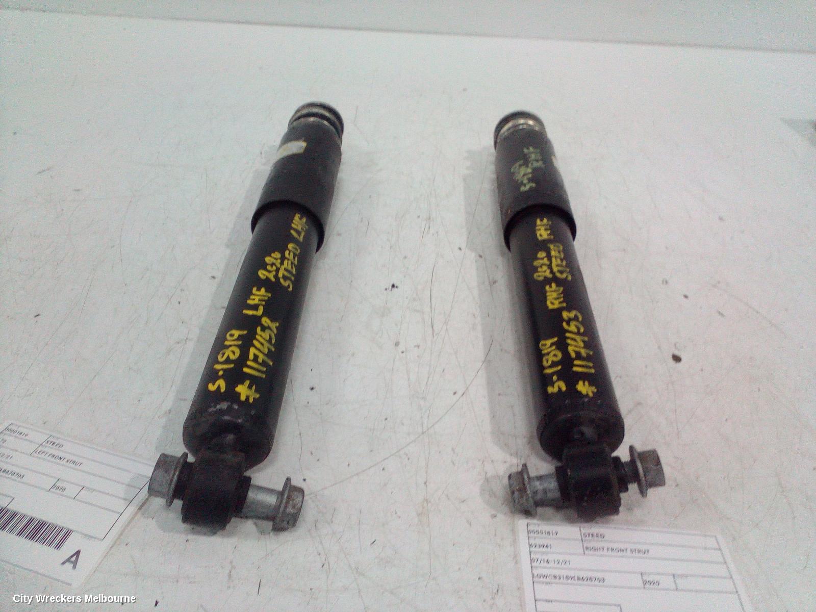 GREAT WALL STEED LEFT FRONT STRUT, 07/2016 - 12/2021