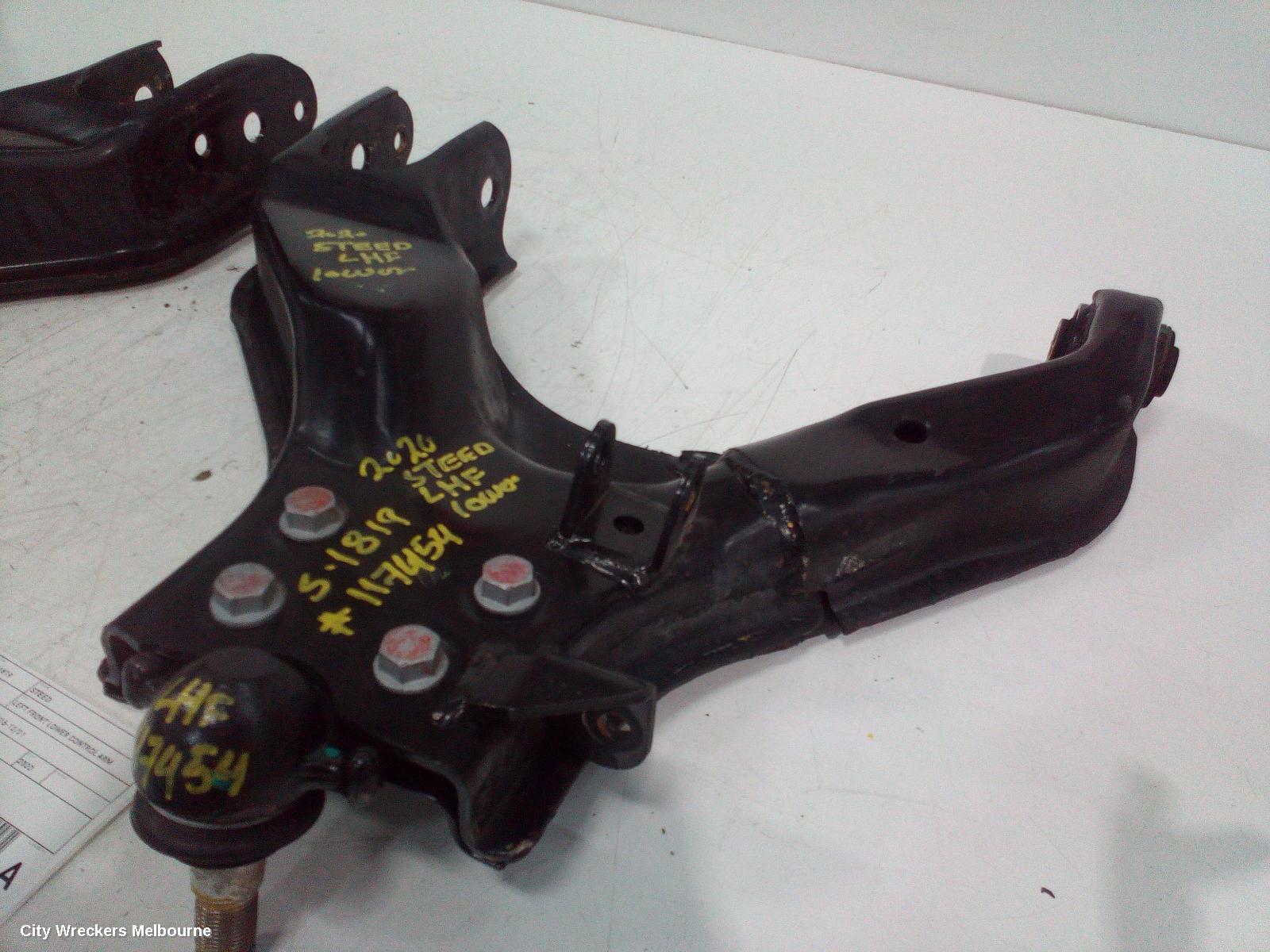 GREAT WALL STEED LEFT FRONT LOWER CONTROL ARM, NBP, DUAL CAB, 07/2016 - 12/2021