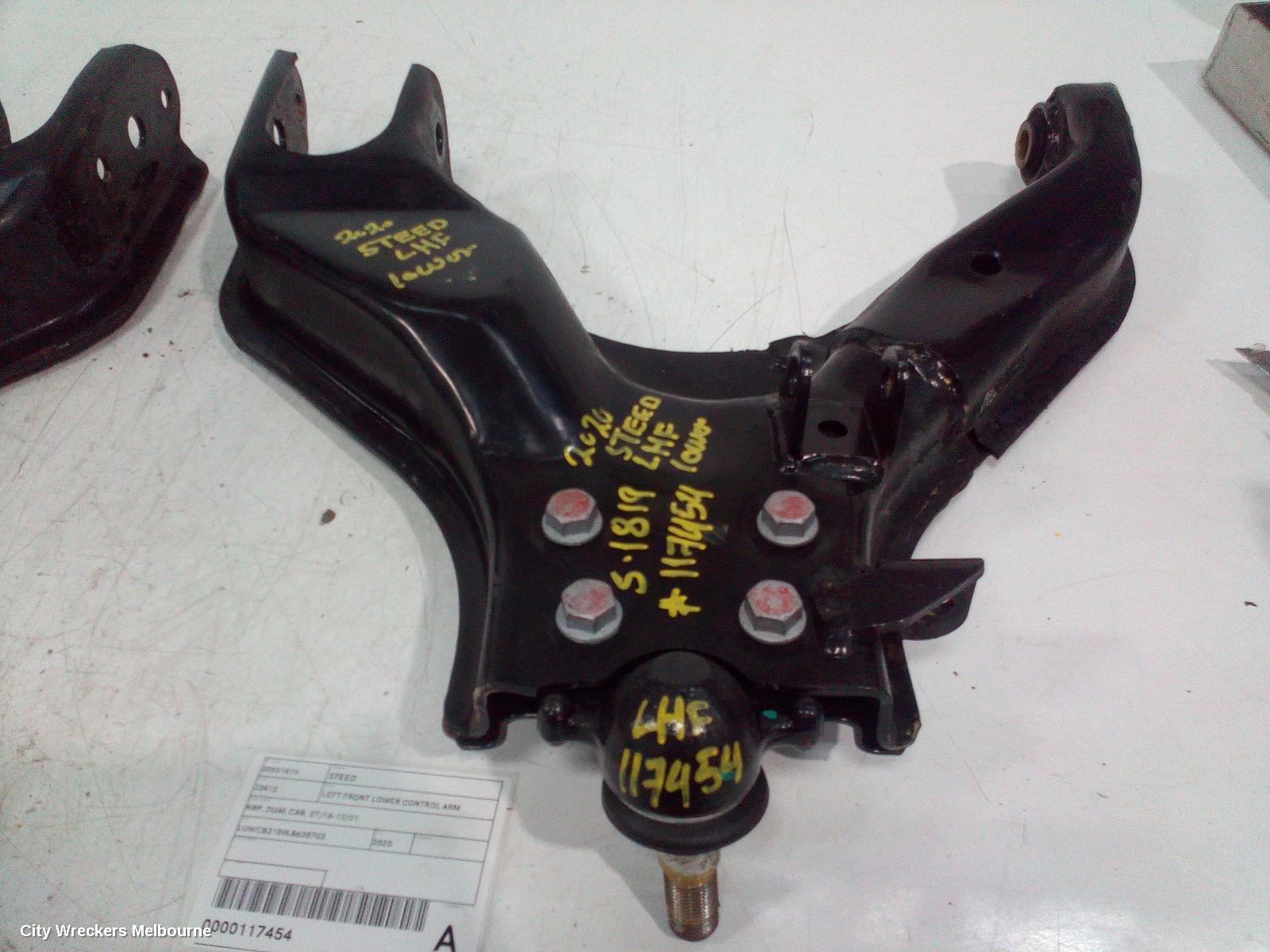 GREAT WALL STEED LEFT FRONT LOWER CONTROL ARM, NBP, DUAL CAB, 07/2016 - 12/2021