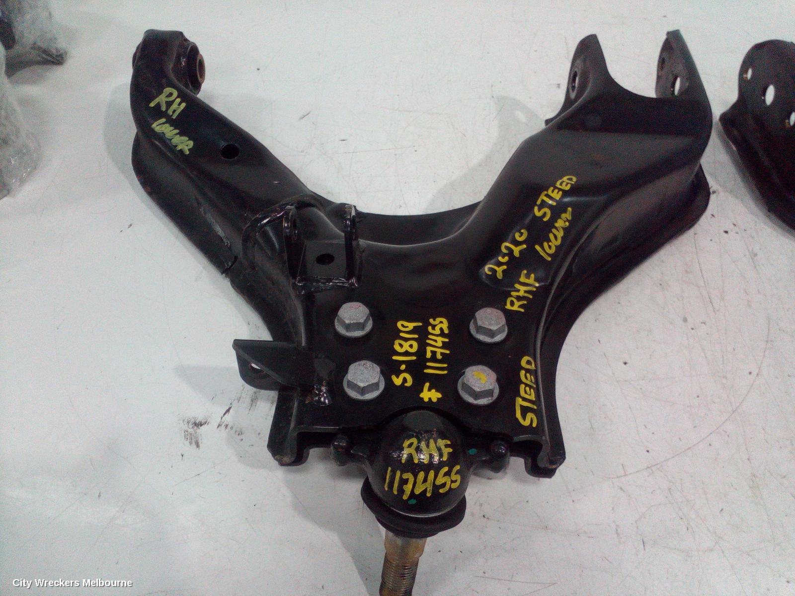 GREAT WALL STEED RIGHT FRONT LOWER CONTROL ARM, NBP, DUAL CAB, 07/2016 - 12/2021