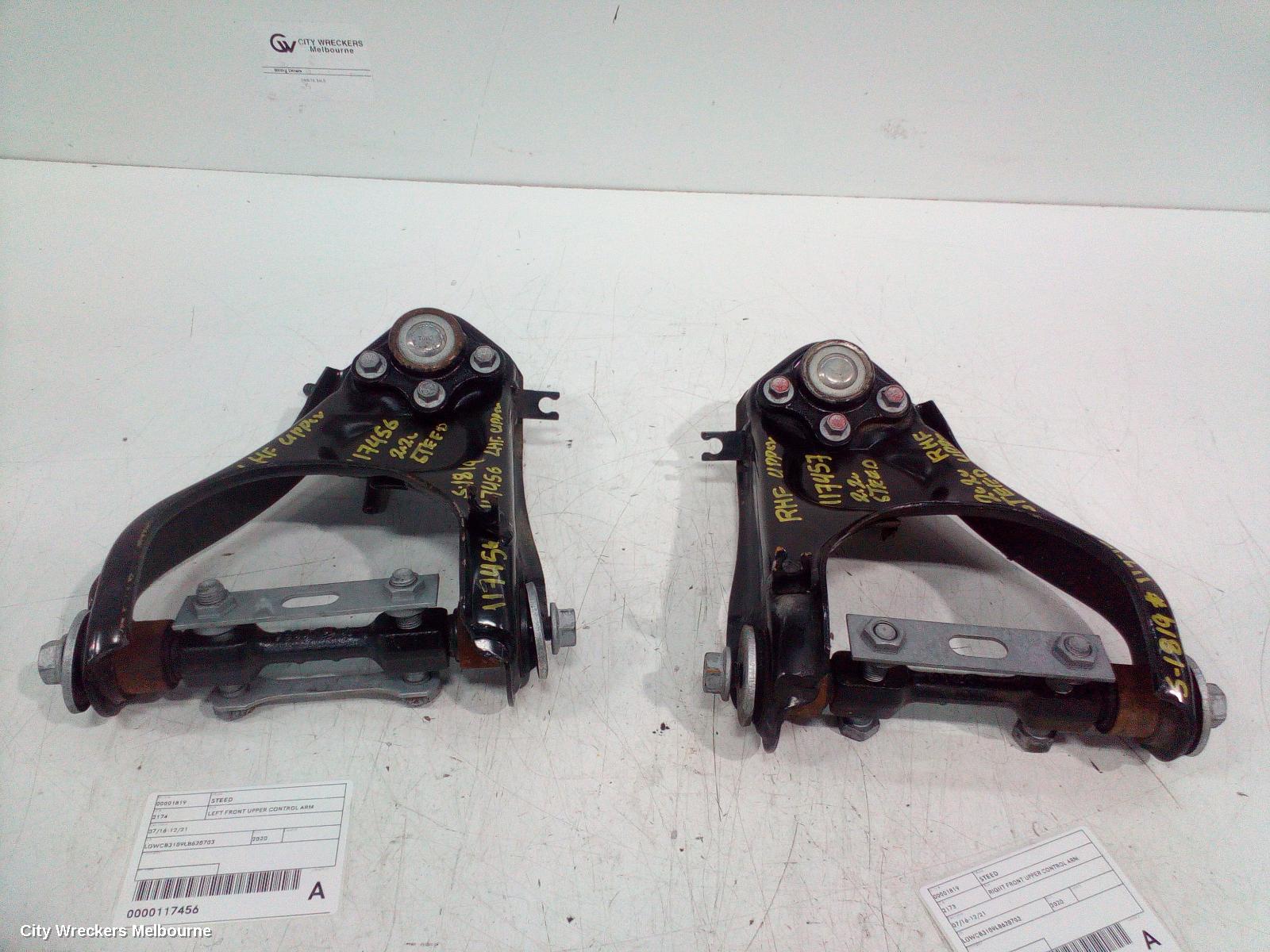 GREAT WALL STEED LEFT FRONT UPPER CONTROL ARM, 07/2016 - 12/2021