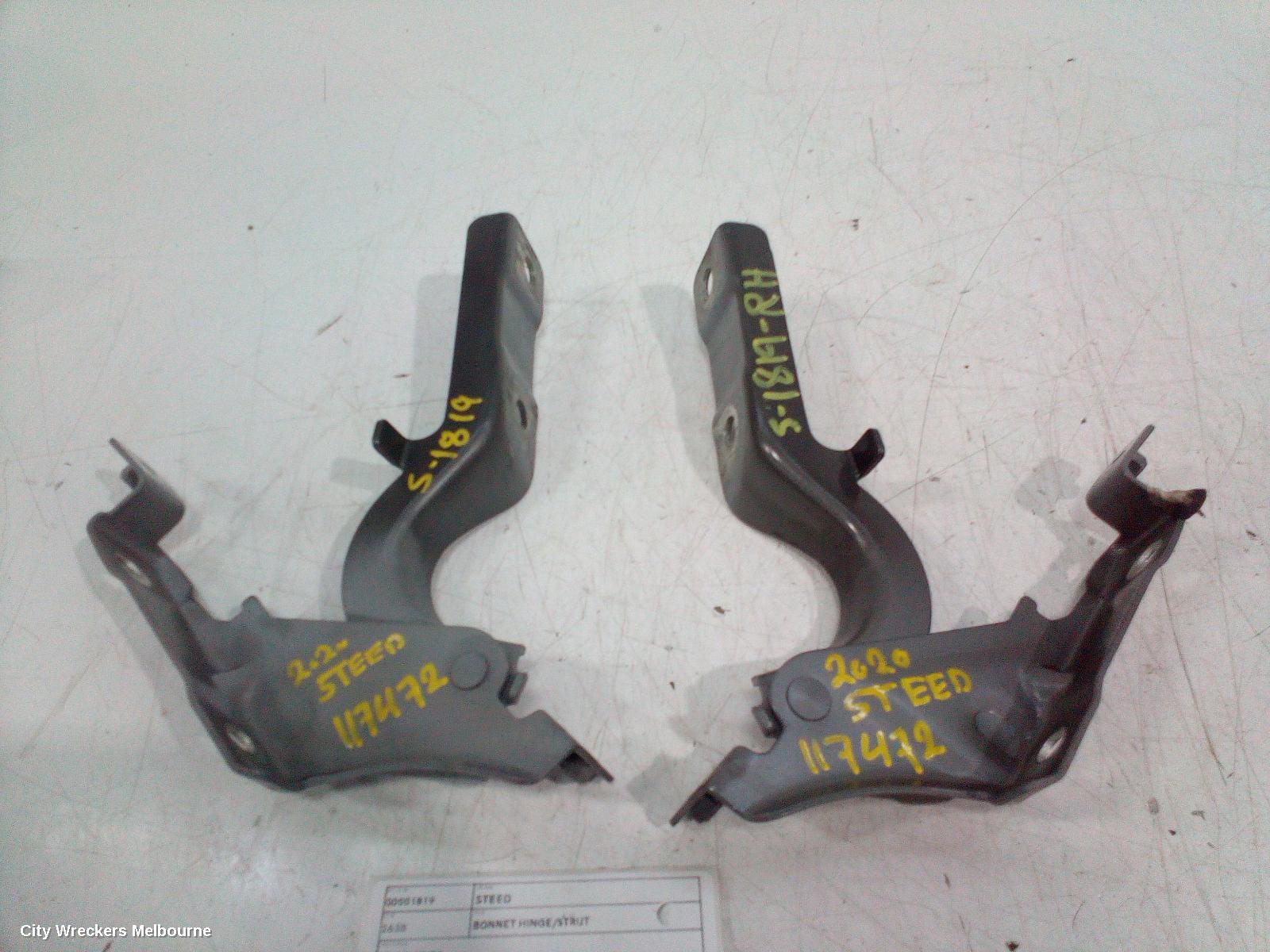 GREAT WALL STEED BONNET HINGE/STRUT, K2, HINGES (PAIR), SINGLE CAB, 07/2016 - 12/2021
