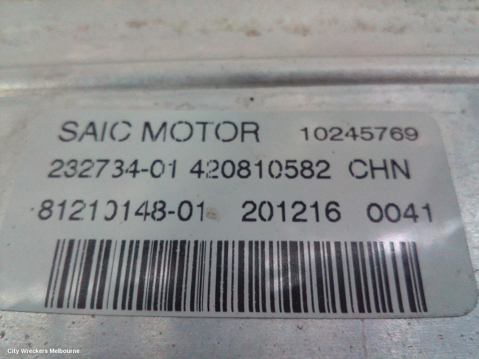 MG ZS INTERCOOLER, PETROL, 1.0, TURBO, AZS1, 09/2017 ONWARDS