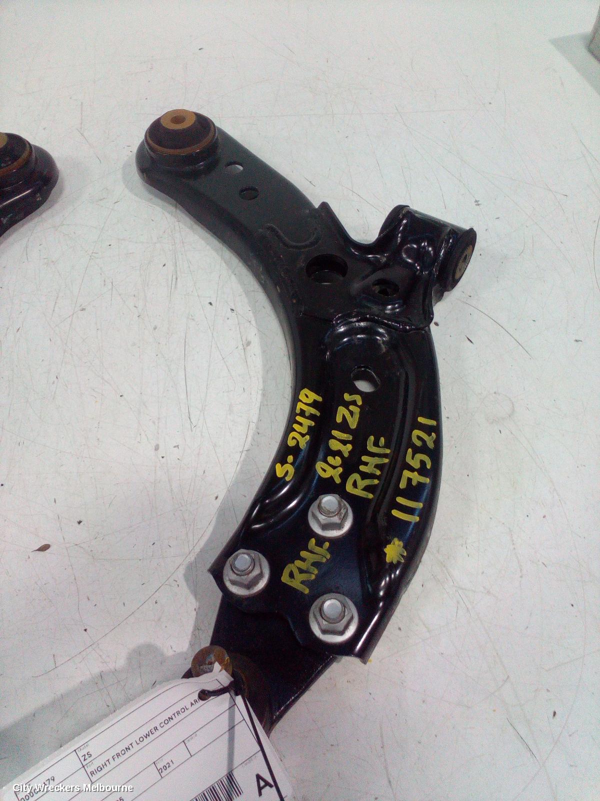 MG ZS RIGHT FRONT LOWER CONTROL ARM, AZS1, 09/2017 - 06/2025