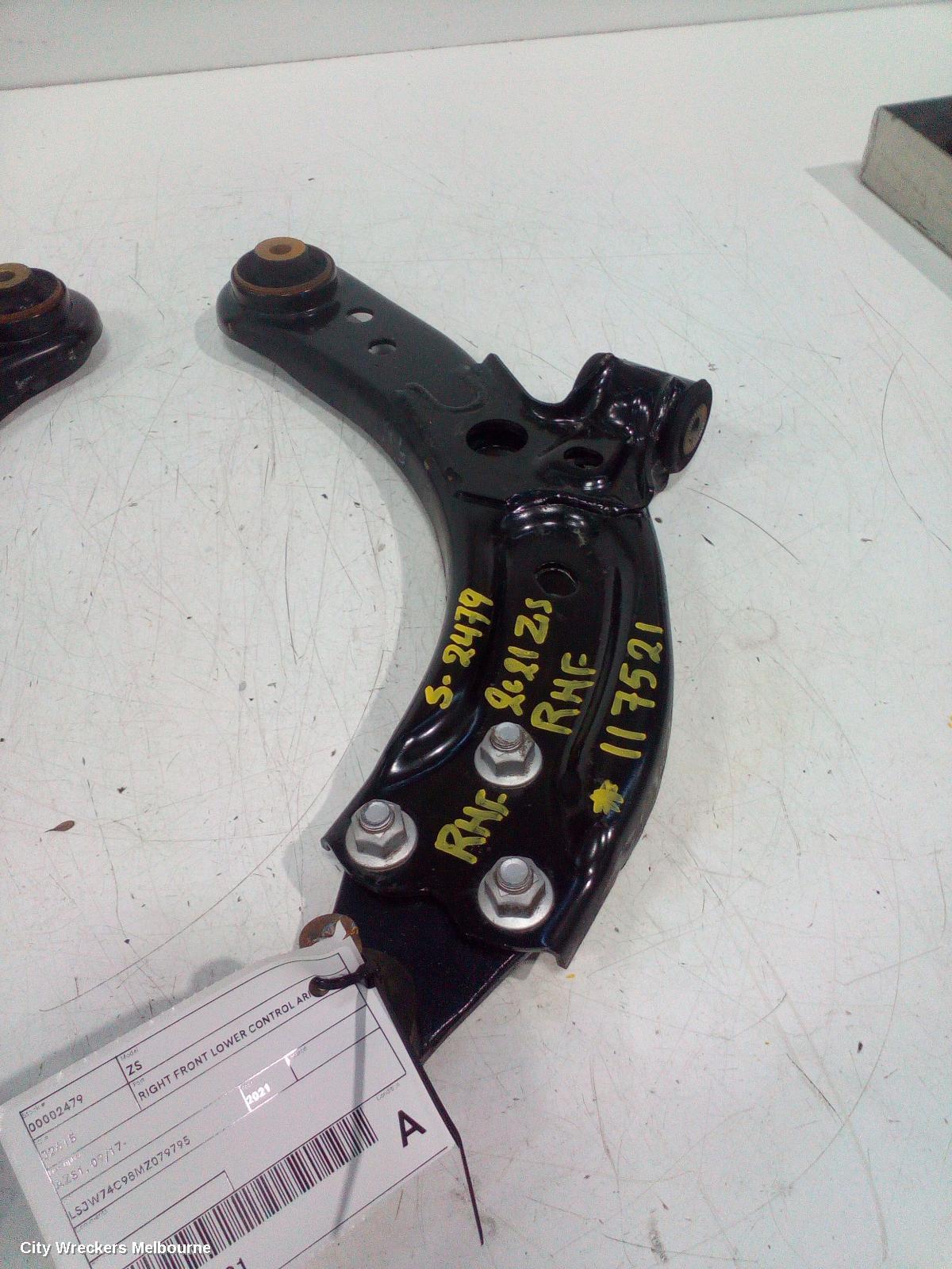 MG ZS RIGHT FRONT LOWER CONTROL ARM, AZS1, 09/2017 - 06/2025