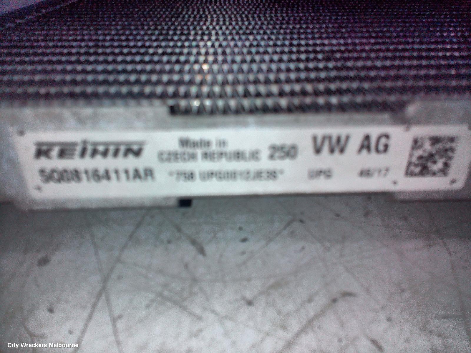 VOLKSWAGEN GOLF A/C CONDENSER, GEN 7, EXCLUDING R TYPE, 12/2012 - 08/2020