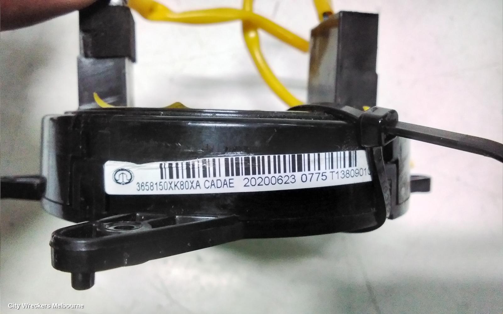 GREAT WALL STEED AIRBAG MODULE/SENSOR, CLOCKSPRING, K2/NBP, 07/2016 - 12/2021