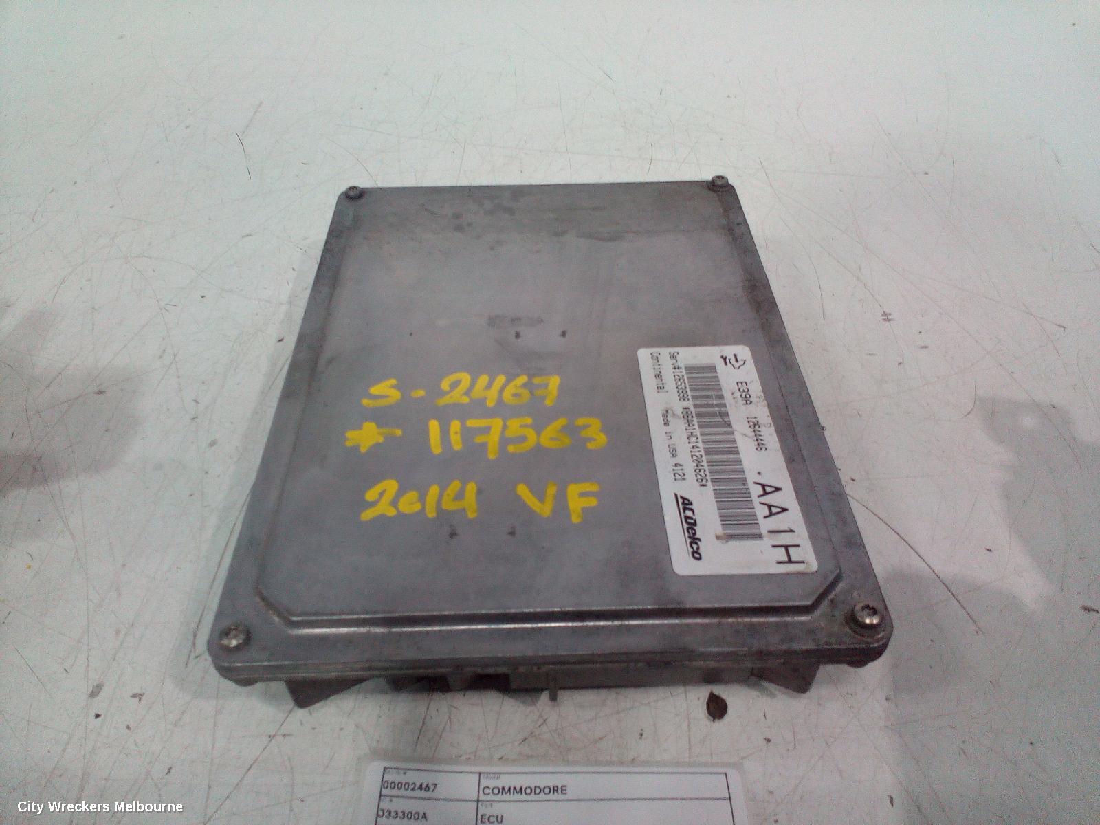 HOLDEN COMMODORE ECU, ENGINE ECU, V6, ECU ONLY, VF, 05/2013 - 12/2017