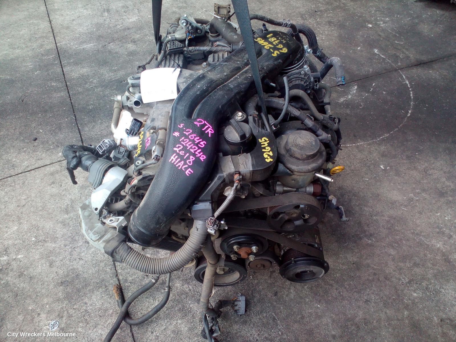TOYOTA HIACE ENGINE, PETROL, 2.7, 2TR-FE, DUAL VVT TYPE, TRH, 03/2015 - 04/2019