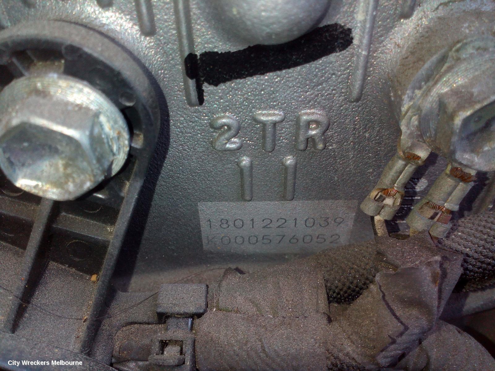 TOYOTA HIACE ENGINE, PETROL, 2.7, 2TR-FE, DUAL VVT TYPE, TRH, 03/2015 - 04/2019