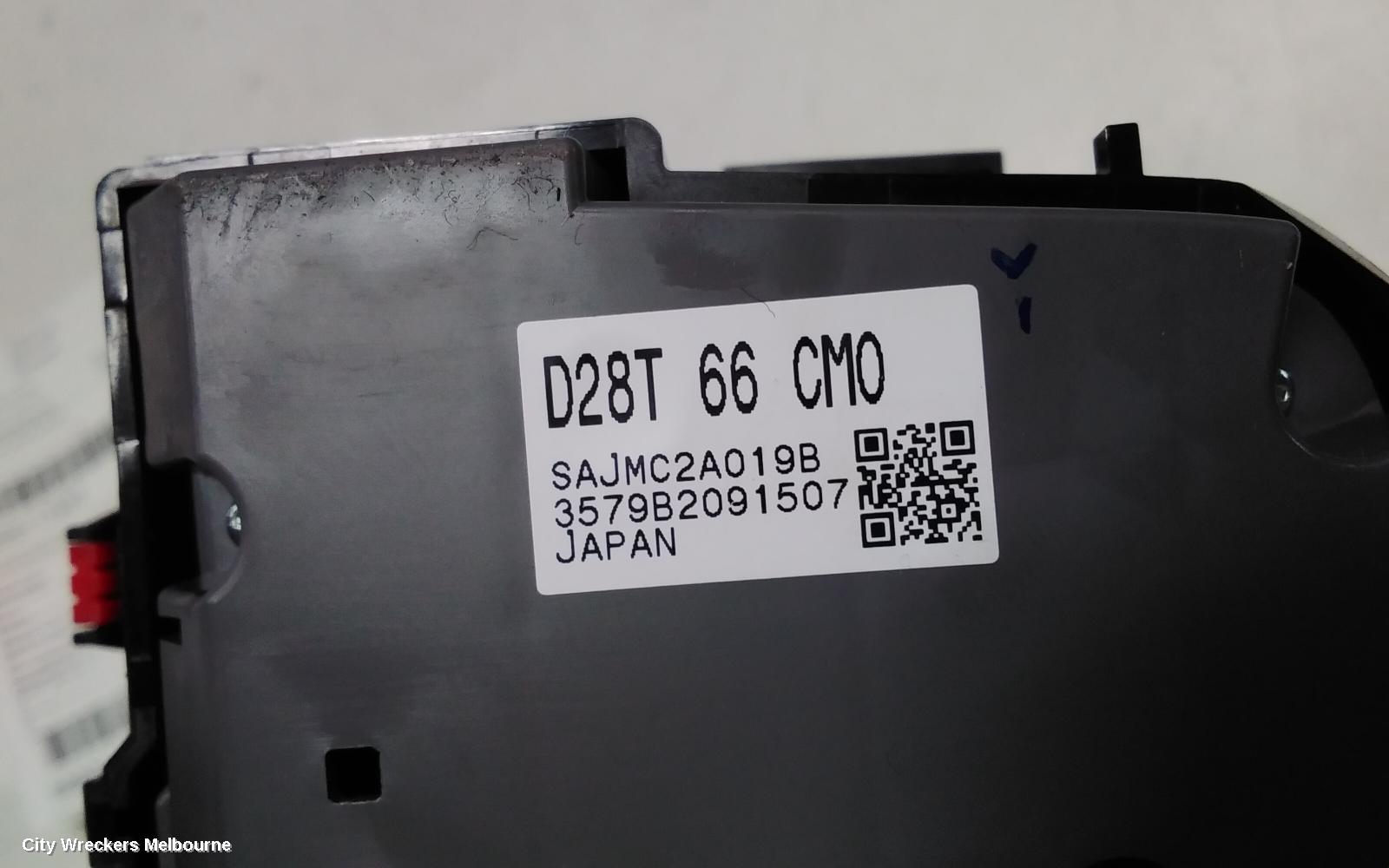 MAZDA CX3, MULTIMEDIA HUB SWITCH (CENTRE CONSOLE), W/ ELECTRIC HANDBRAKE TYPE, DK, 03/2015 ONWARDS
