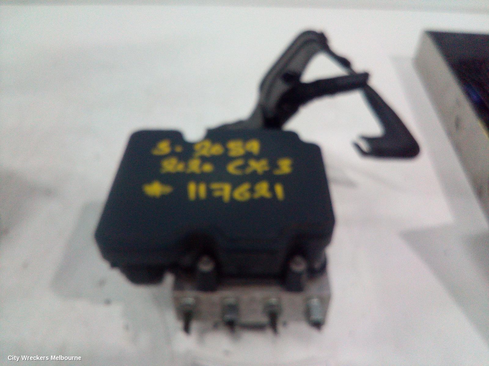 MAZDA CX3 ABS PUMP/MODULATOR, DK, P/N DL8V437A0B (ON PUMP), 03/2015 ONWARDS