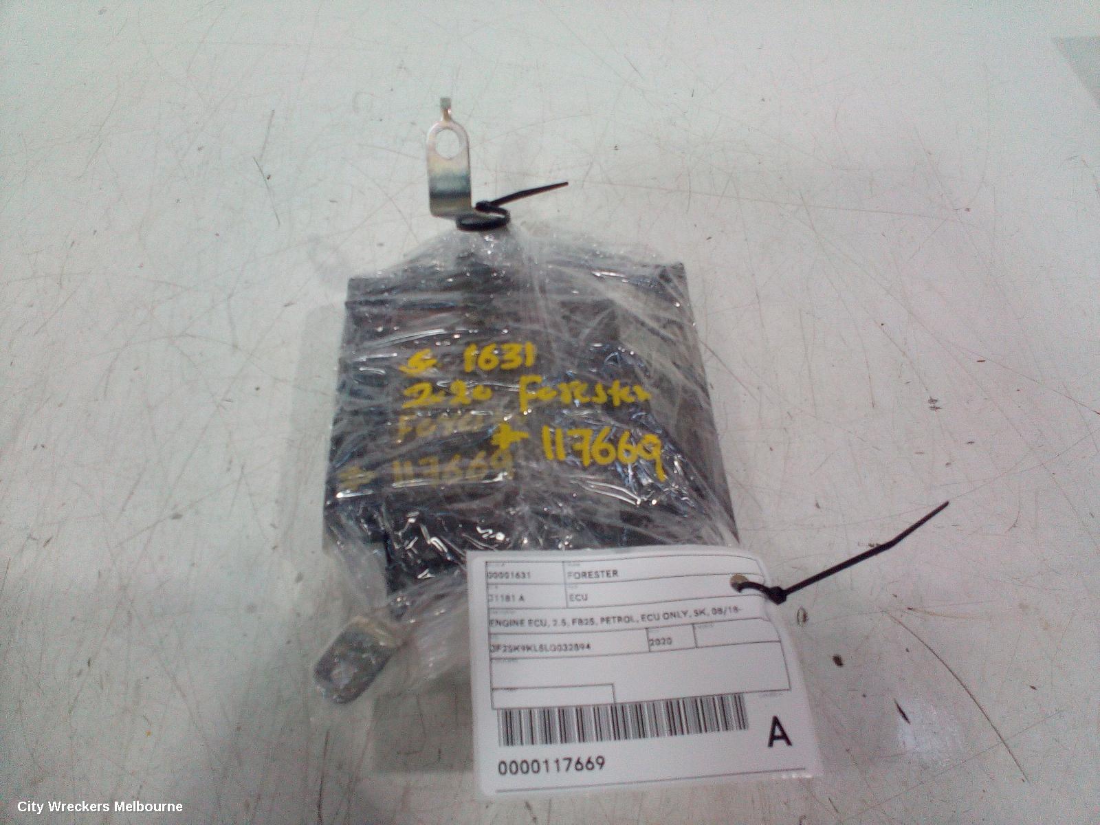 SUBARU FORESTER ECU, ENGINE ECU, 2.5, FB25, PETROL, ECU ONLY, SK, 08/2018 ONWARDS