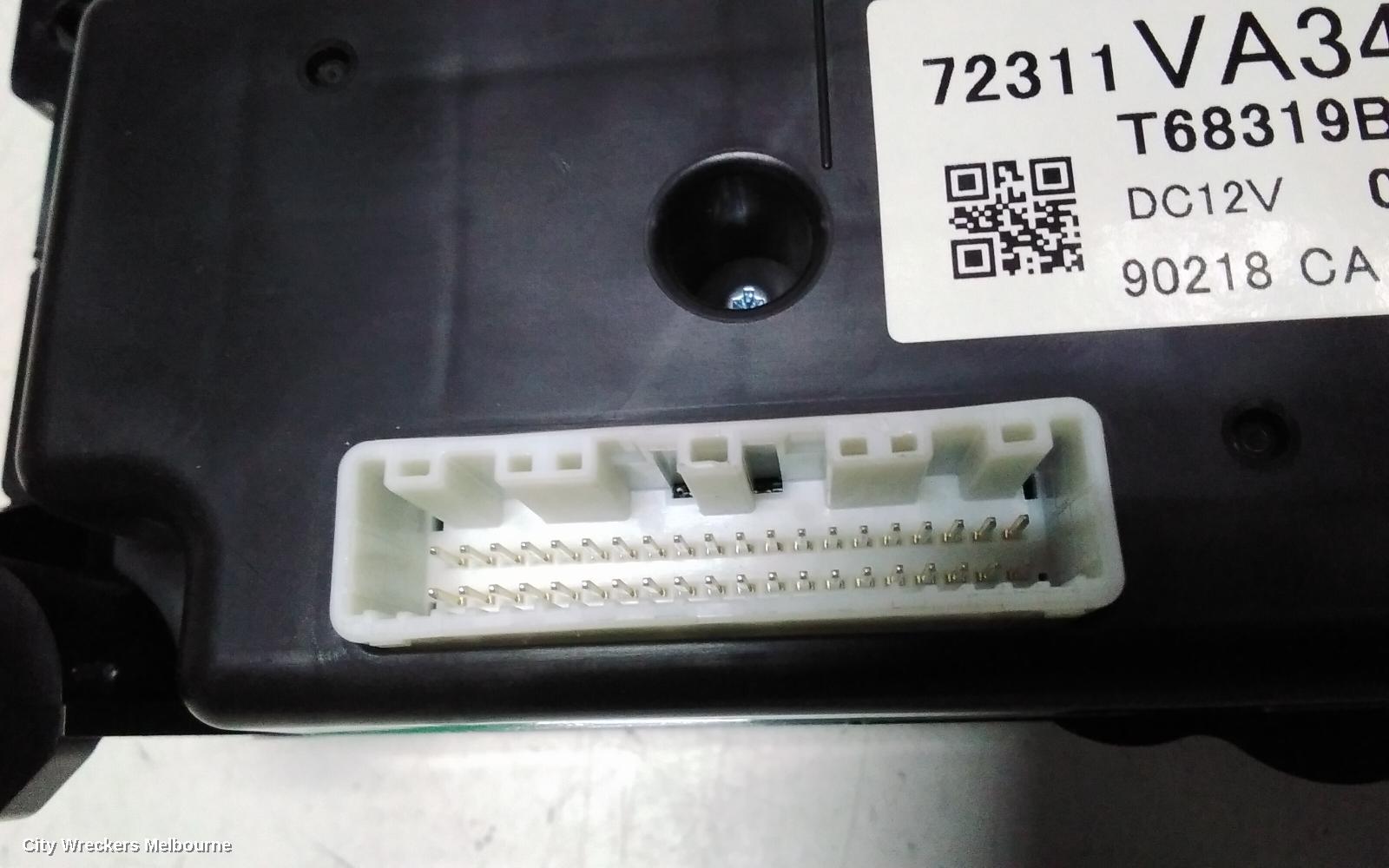 SUBARU WRX HEATER/AC CONTROLS, V1, DUAL ZONE CLIMATE CONTROL, VA340, 03/2014 - 10/2021