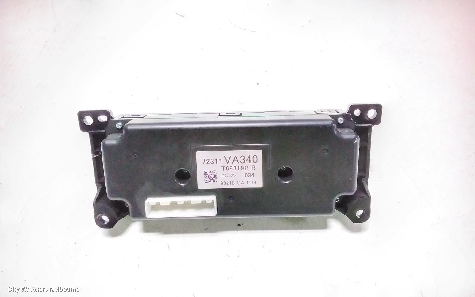 SUBARU WRX HEATER/AC CONTROLS, V1, DUAL ZONE CLIMATE CONTROL, VA340, 03/2014 - 10/2021