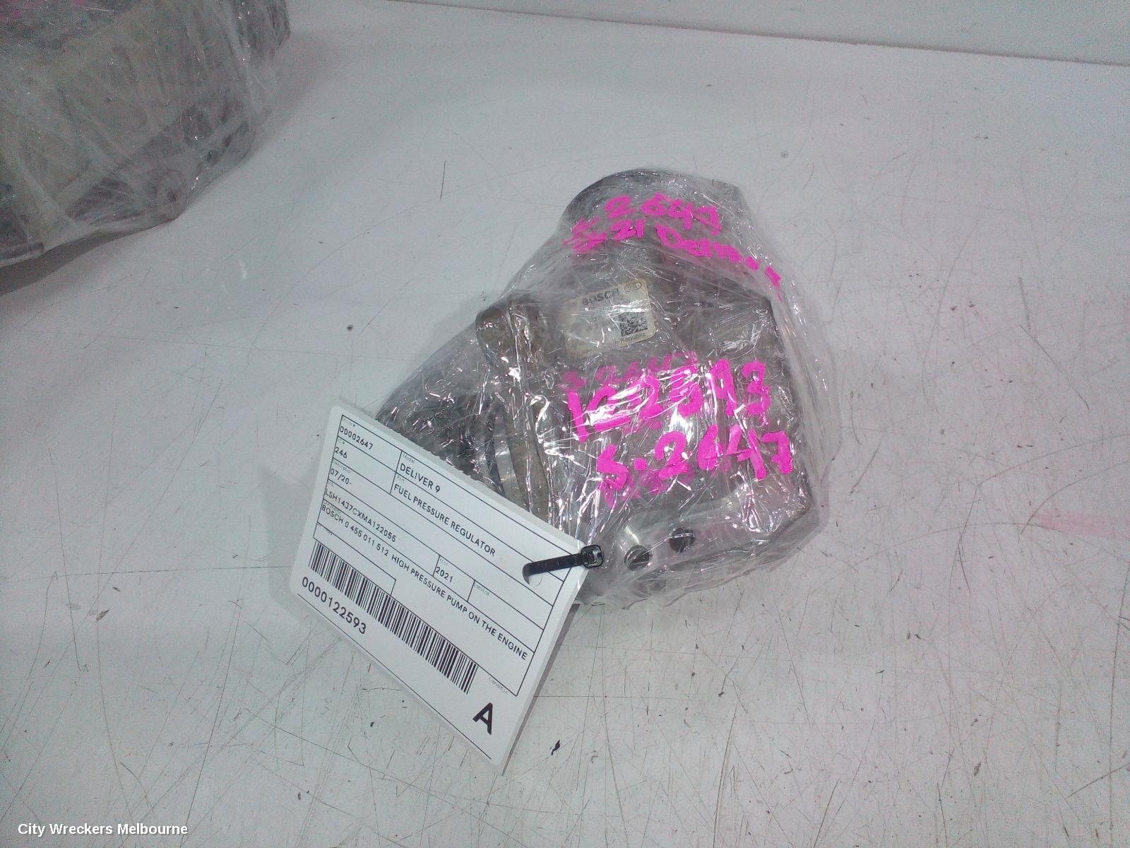 LDV DELIVER 9 FUEL PRESSURE REGULATOR, 07/2020 ONWARDS