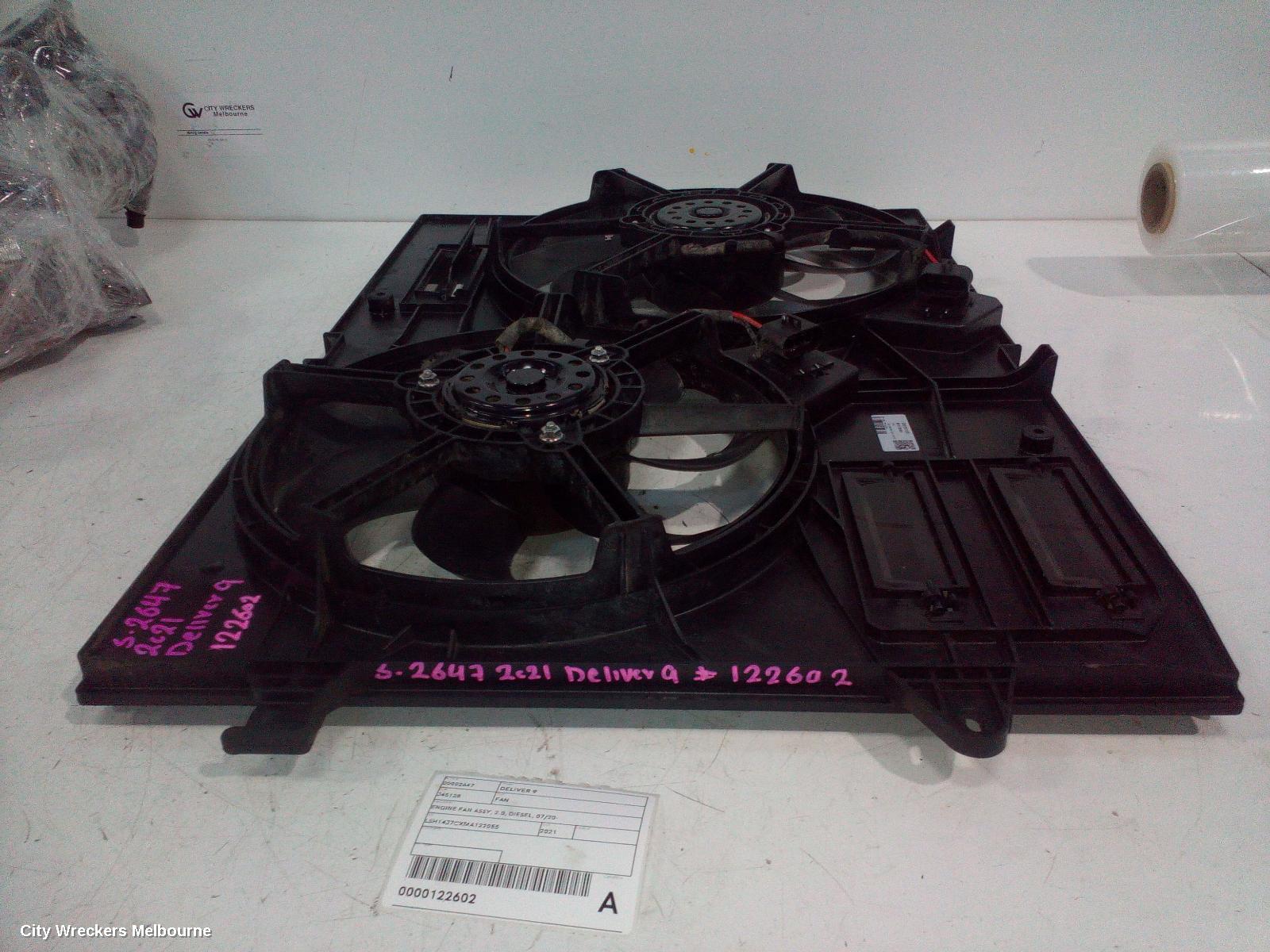 LDV DELIVER 9 FAN, ENGINE FAN ASSY, 2.0, DIESEL, 07/2020 ONWARDS