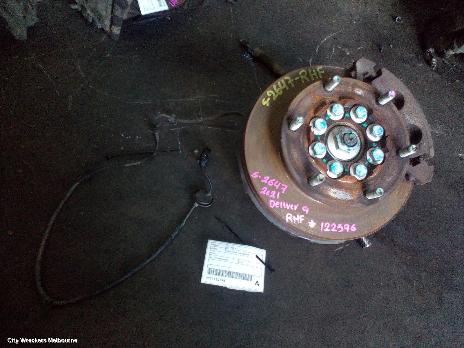 LDV DELIVER 9 RIGHT FRONT HUB ASSEMBLY, 07/2020 ONWARDS