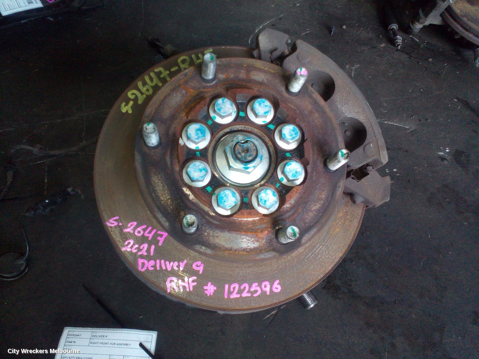 LDV DELIVER 9 RIGHT FRONT HUB ASSEMBLY, 07/2020 ONWARDS