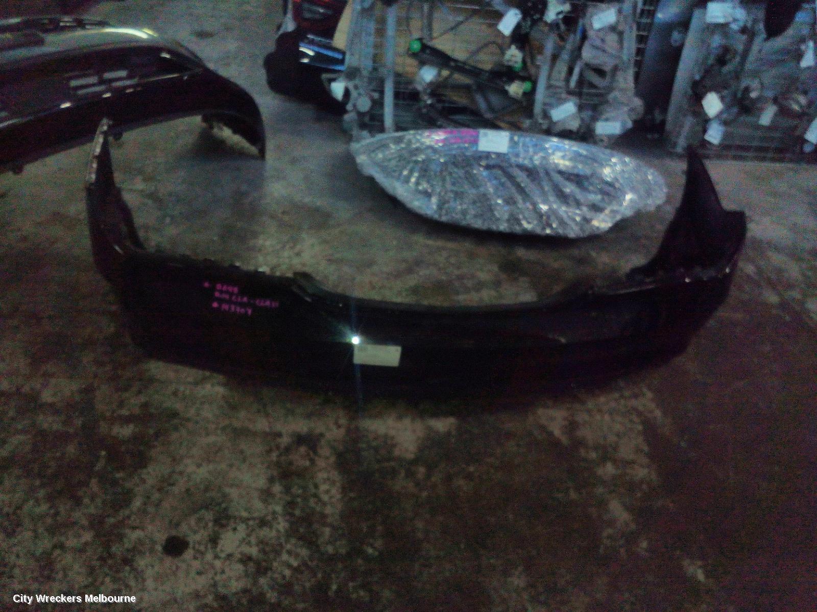 MERCEDES CLA CLASS REAR BUMPER, C117/X117, BUMPER BAR LOWER MOULDING, CLA180/CLA220D/CLA200CDI/CLA200, COUPE/WAGON, 09/2013 - 05/2016