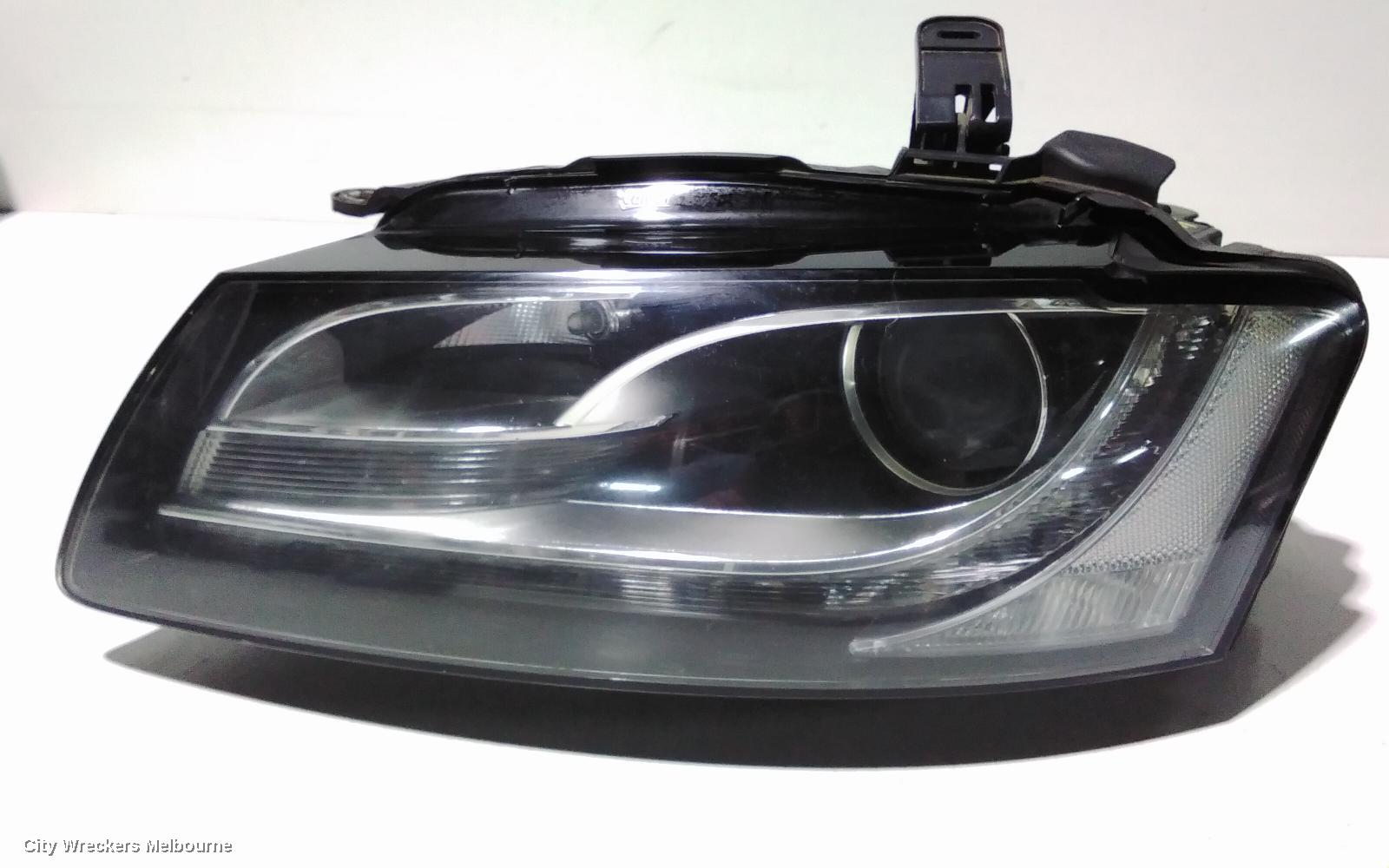 AUDI A5 LEFT HEADLAMP, 8T, A5/S5, BI-XENON, NON ADAPTIVE TYPE, 10/2007 - 01/2012