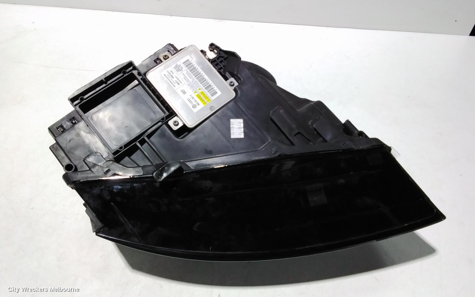 AUDI A5 LEFT HEADLAMP, 8T, A5/S5, BI-XENON, NON ADAPTIVE TYPE, 10/2007 - 01/2012