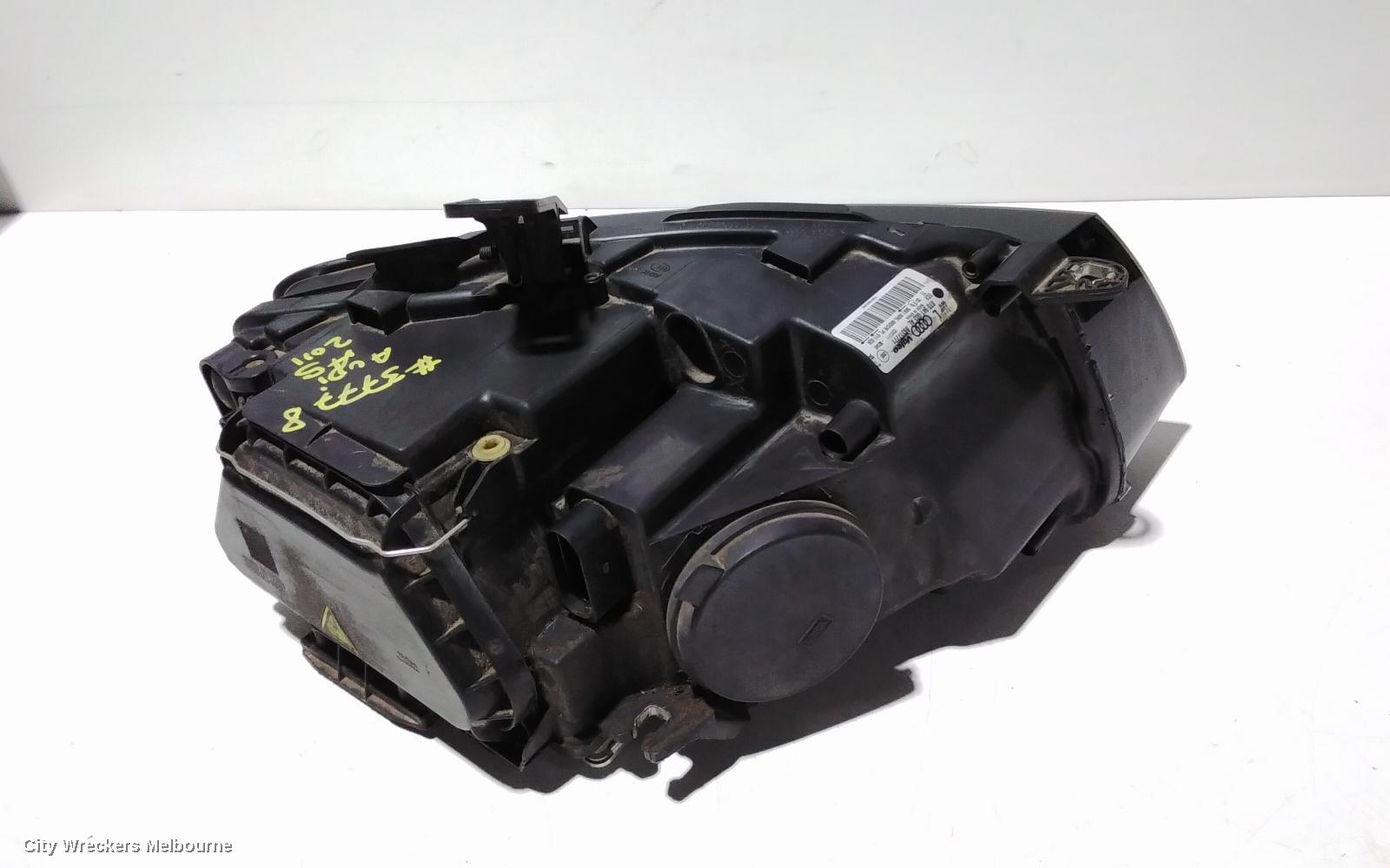 AUDI A5 LEFT HEADLAMP, 8T, A5/S5, BI-XENON, NON ADAPTIVE TYPE, 10/2007 - 01/2012