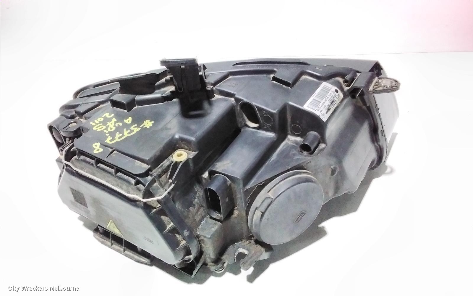 AUDI A5 LEFT HEADLAMP, 8T, A5/S5, BI-XENON, NON ADAPTIVE TYPE, 10/2007 - 01/2012