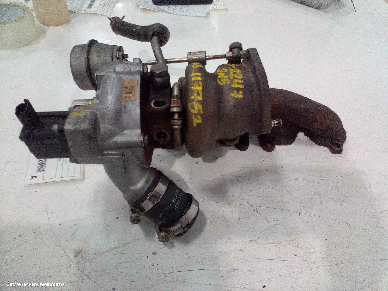 PEUGEOT 308 TURBO SUPERCHARGER, PETROL, 1.6, VIN VF3L*5GX, T9, 10/2014 - 01/2021