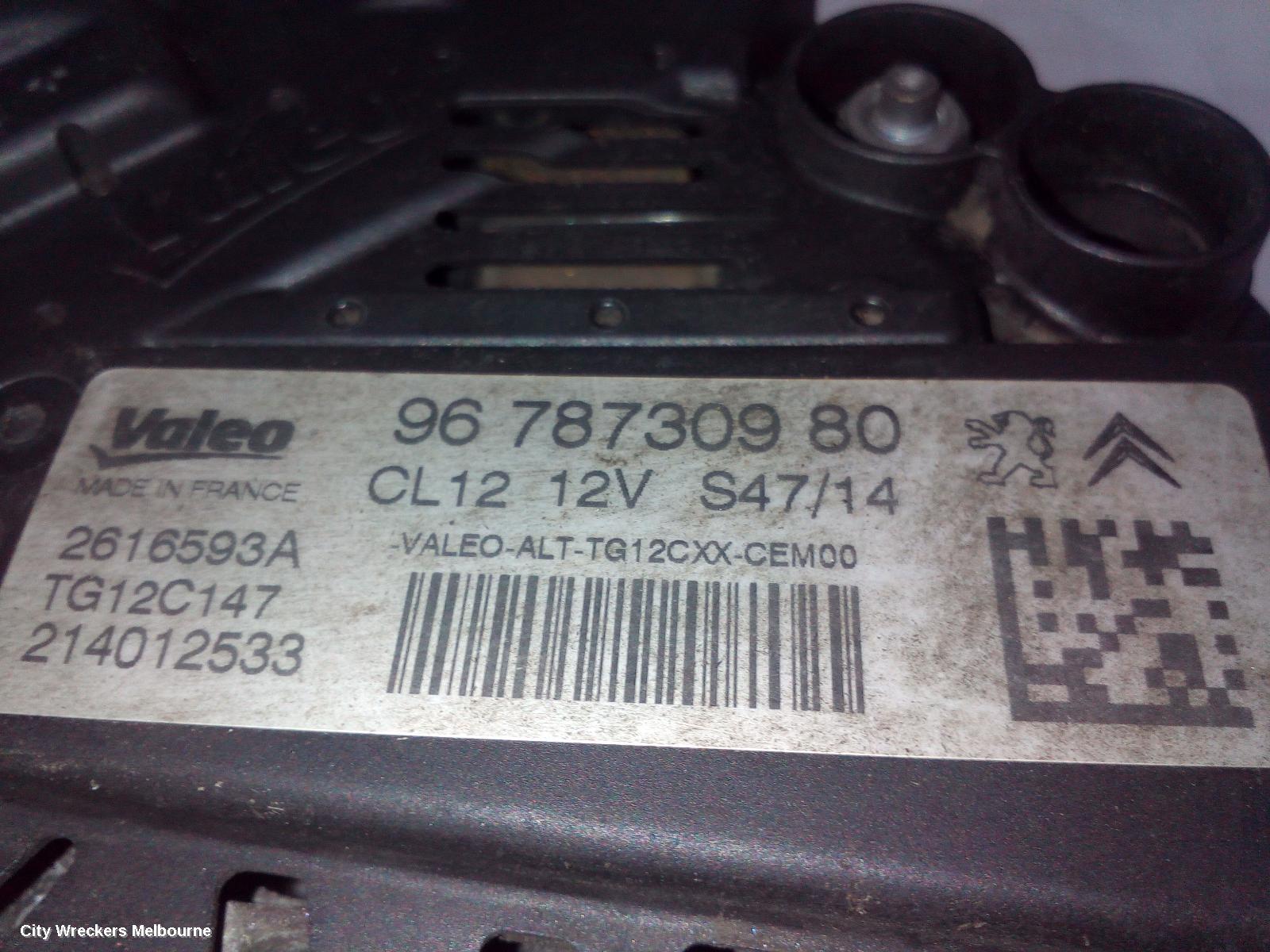 PEUGEOT 308 ALTERNATOR, PETROL, 1.6, VALEO 120AMP, T9, 10/2014 - 01/2021