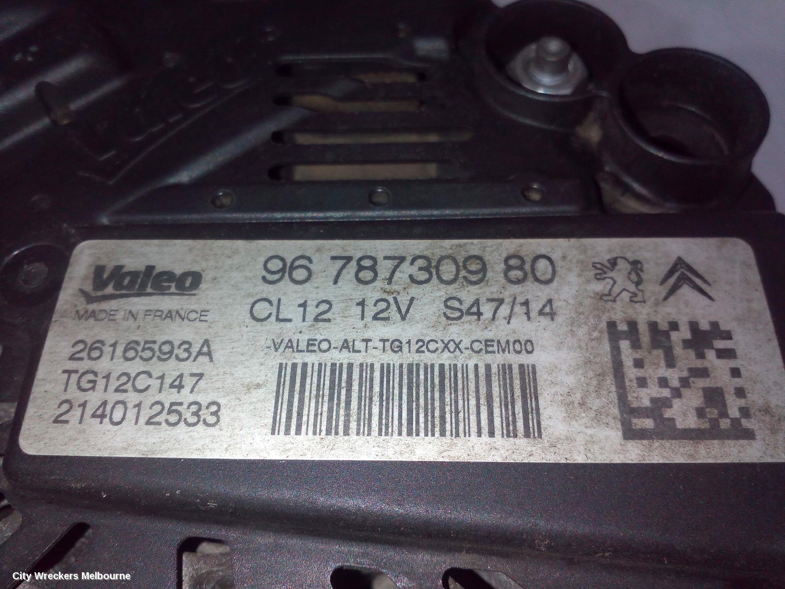 PEUGEOT 308 ALTERNATOR, PETROL, 1.6, VALEO 120AMP, T9, 10/2014 - 01/2021