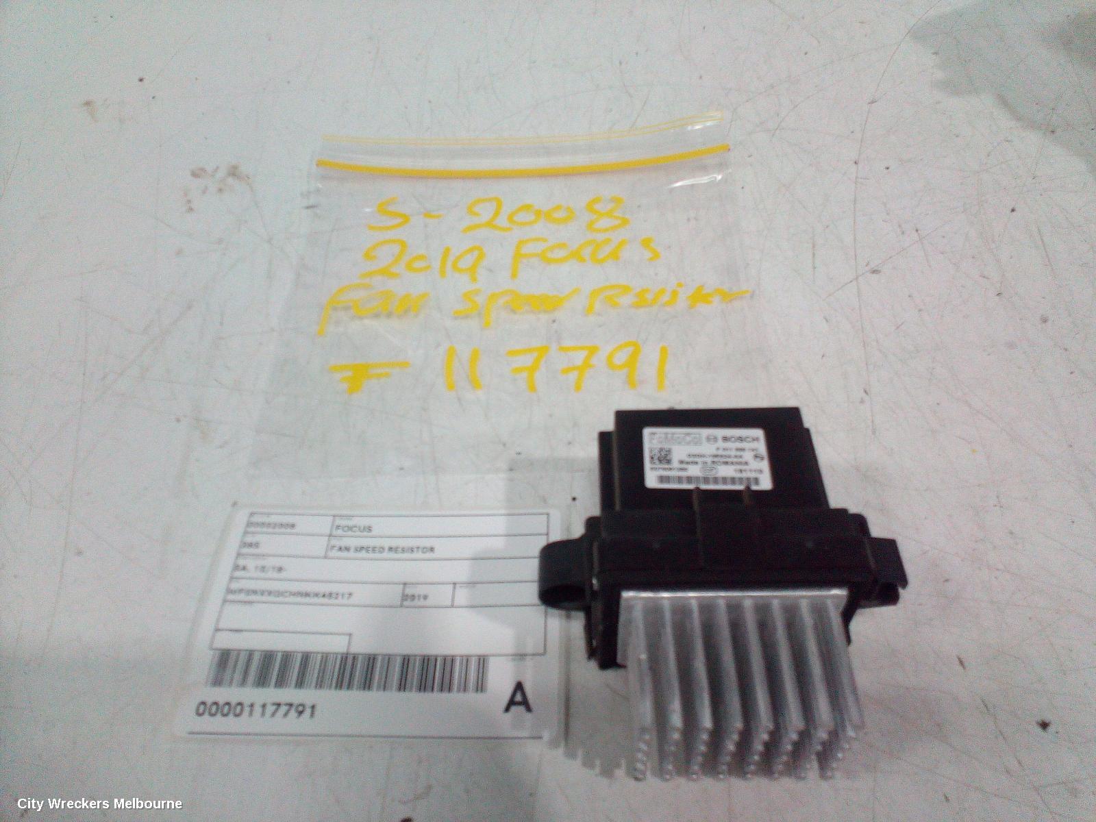 FORD FOCUS FAN SPEED RESISTOR, SA, 10/2018 - 12/2024