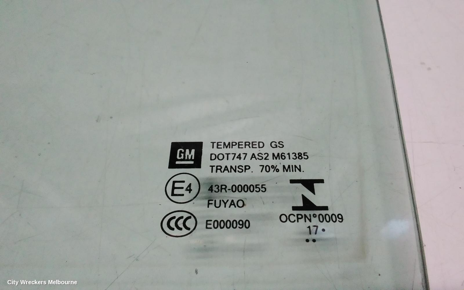 JEEP COMPASS LEFT REAR DOOR WINDOW, MK, 07/2011 - 12/2016
