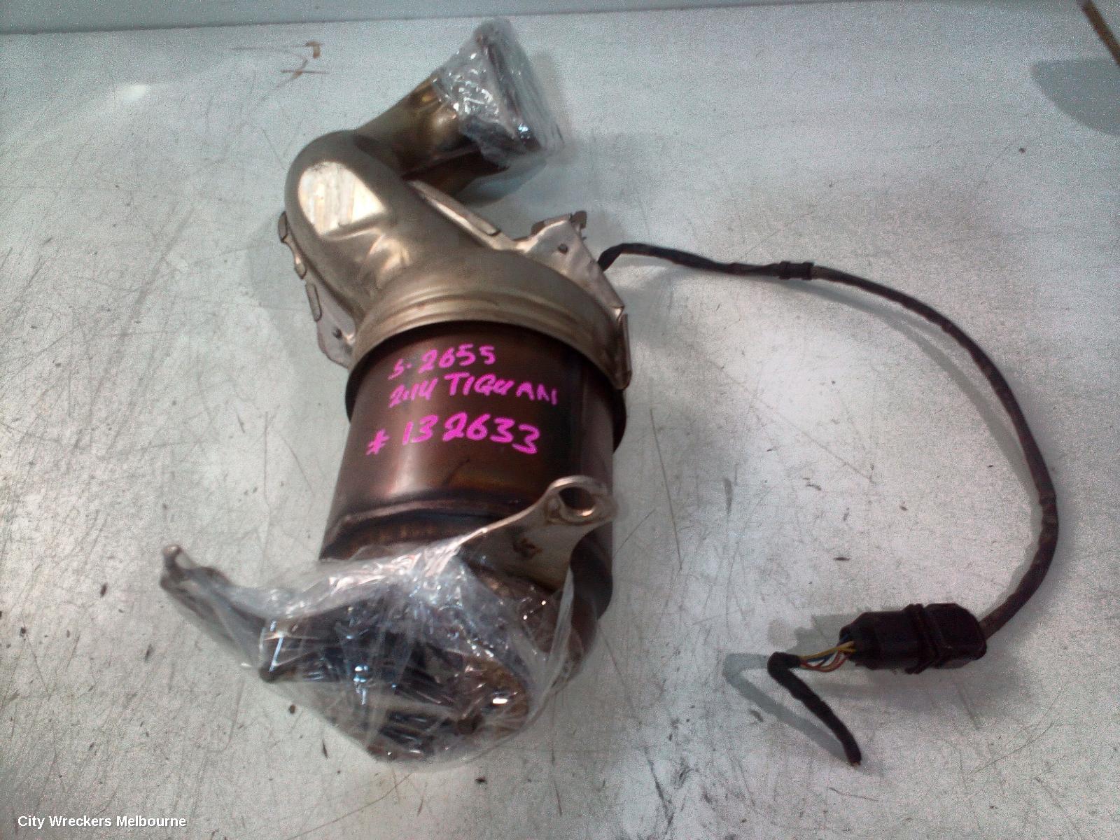 VOLKSWAGEN TIGUAN CATALYTIC CONVERTER, CATALYTIC CONVERTER, 1.4, PETROL, CAVD/CTHA/CAVA/CTHD CODE, 5N, 07/2011 - 08/2016